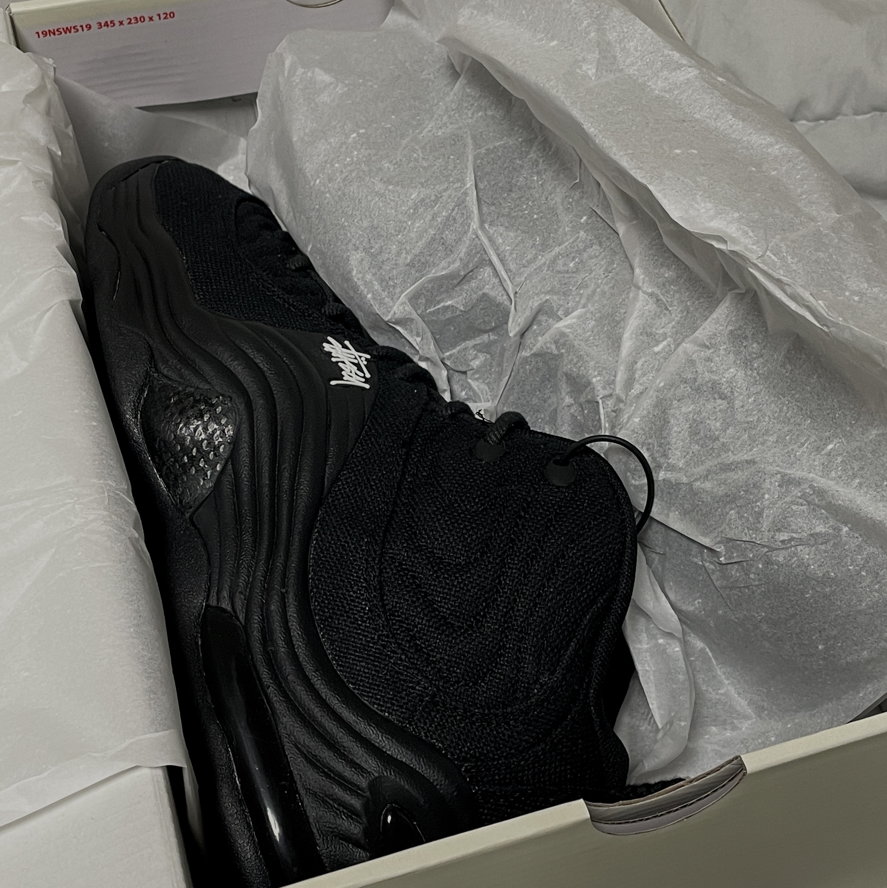 Nike x Stussy Air Penny II Black 착용 스타일 - 4