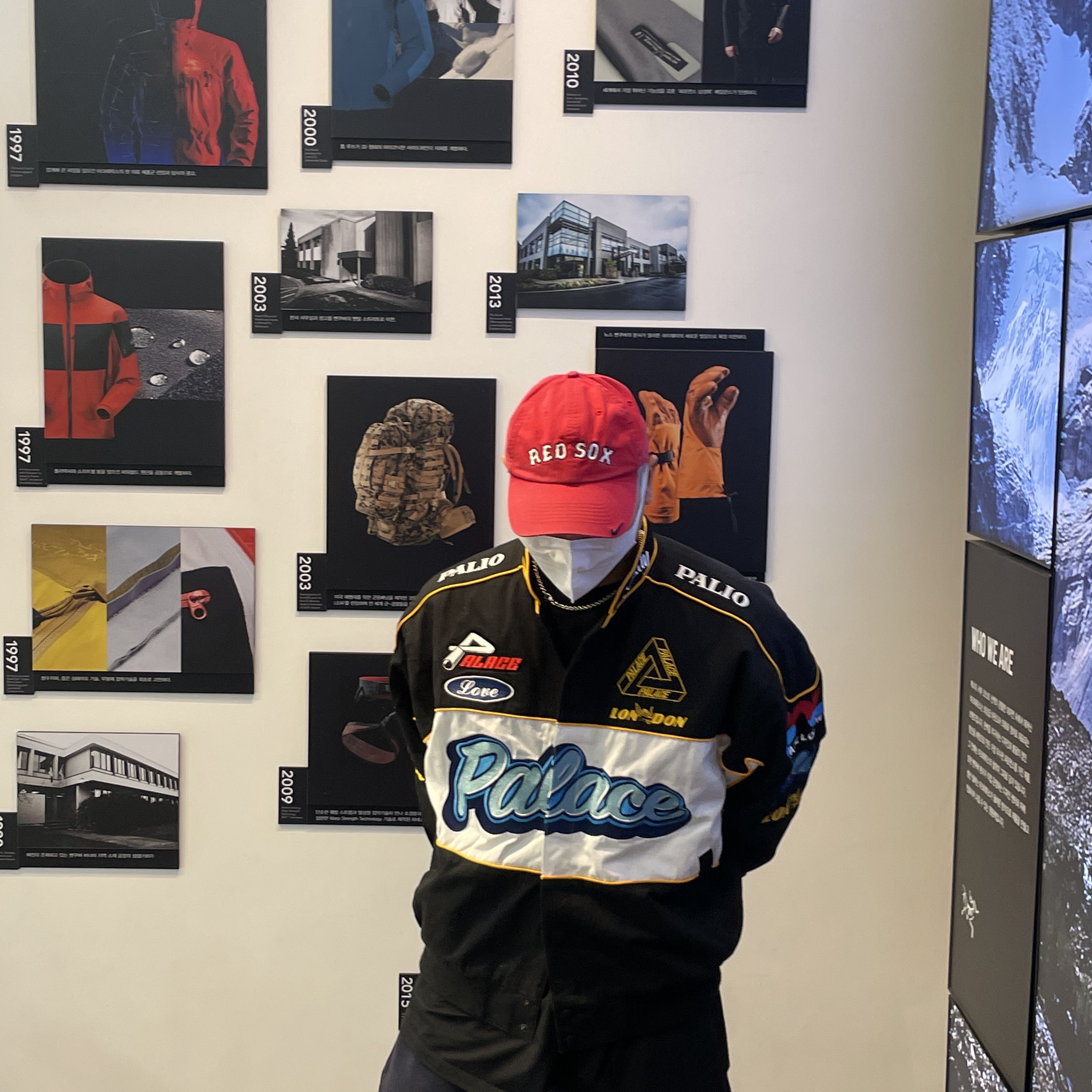 Palace Fast Cotton Jacket Black - 23SS 착용 스타일