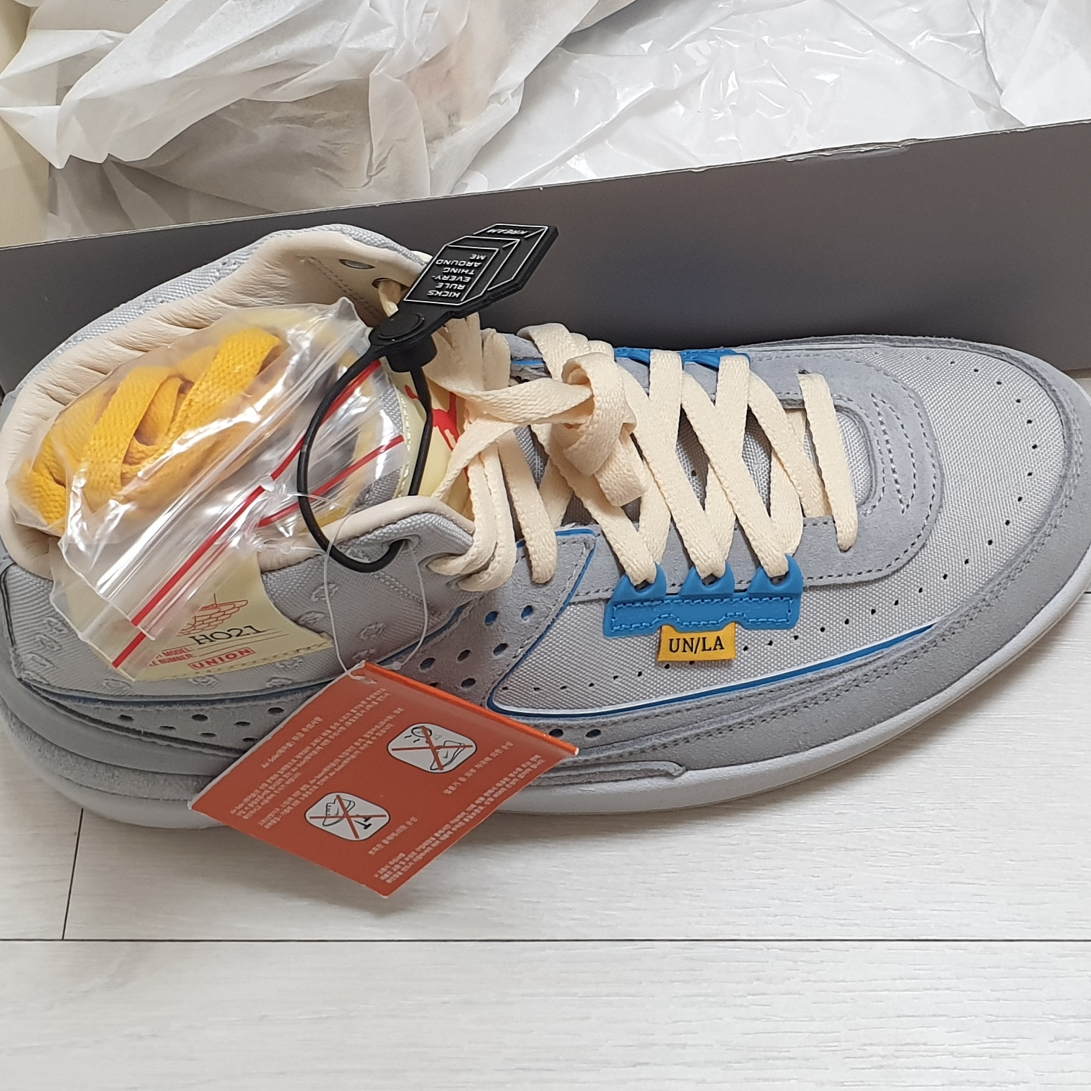 Jordan 2 x Union Retro SP Grey Fog 착용 스타일