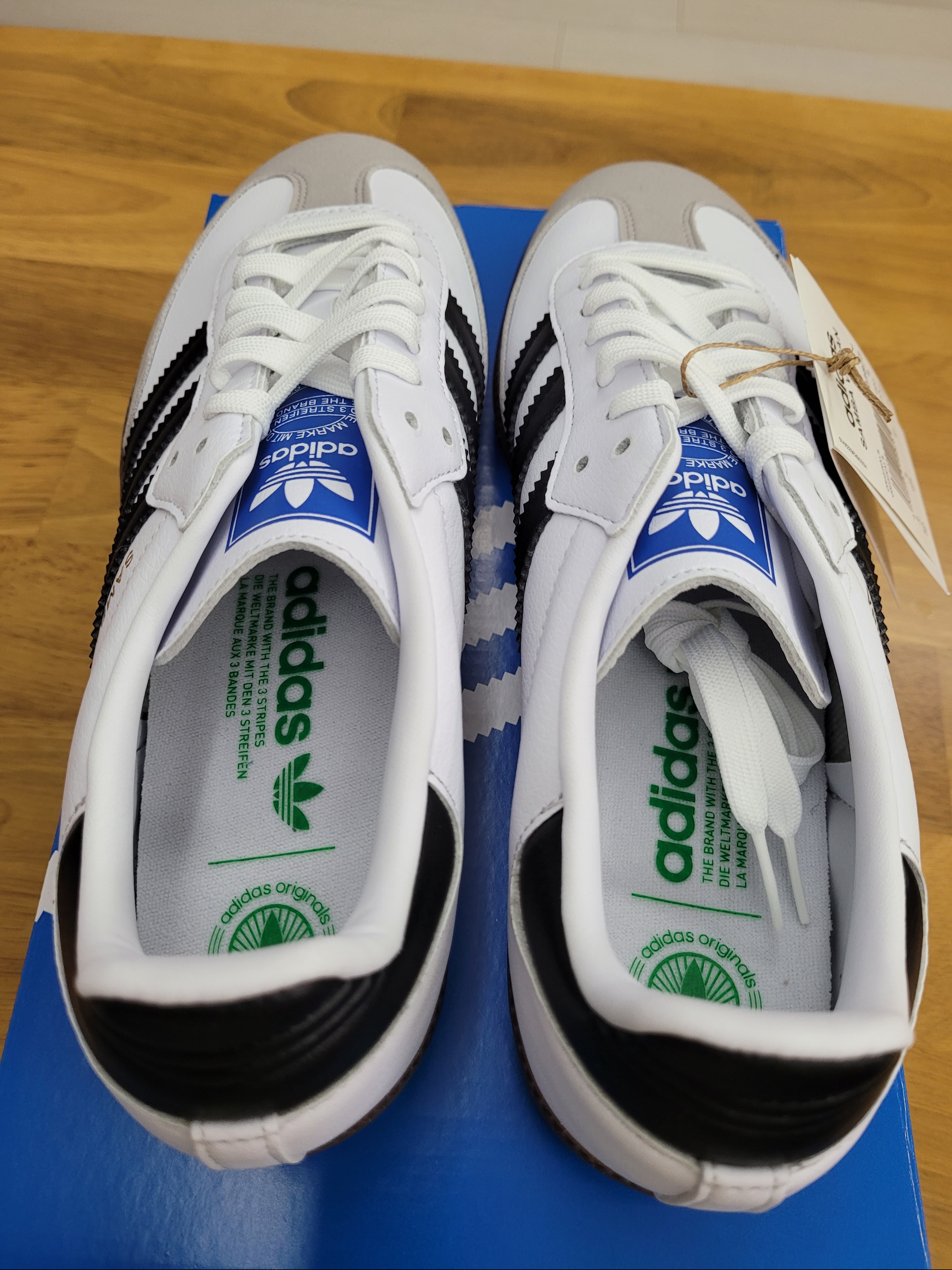 Adidas Samba Vegan White Black 착용 스타일 - 4