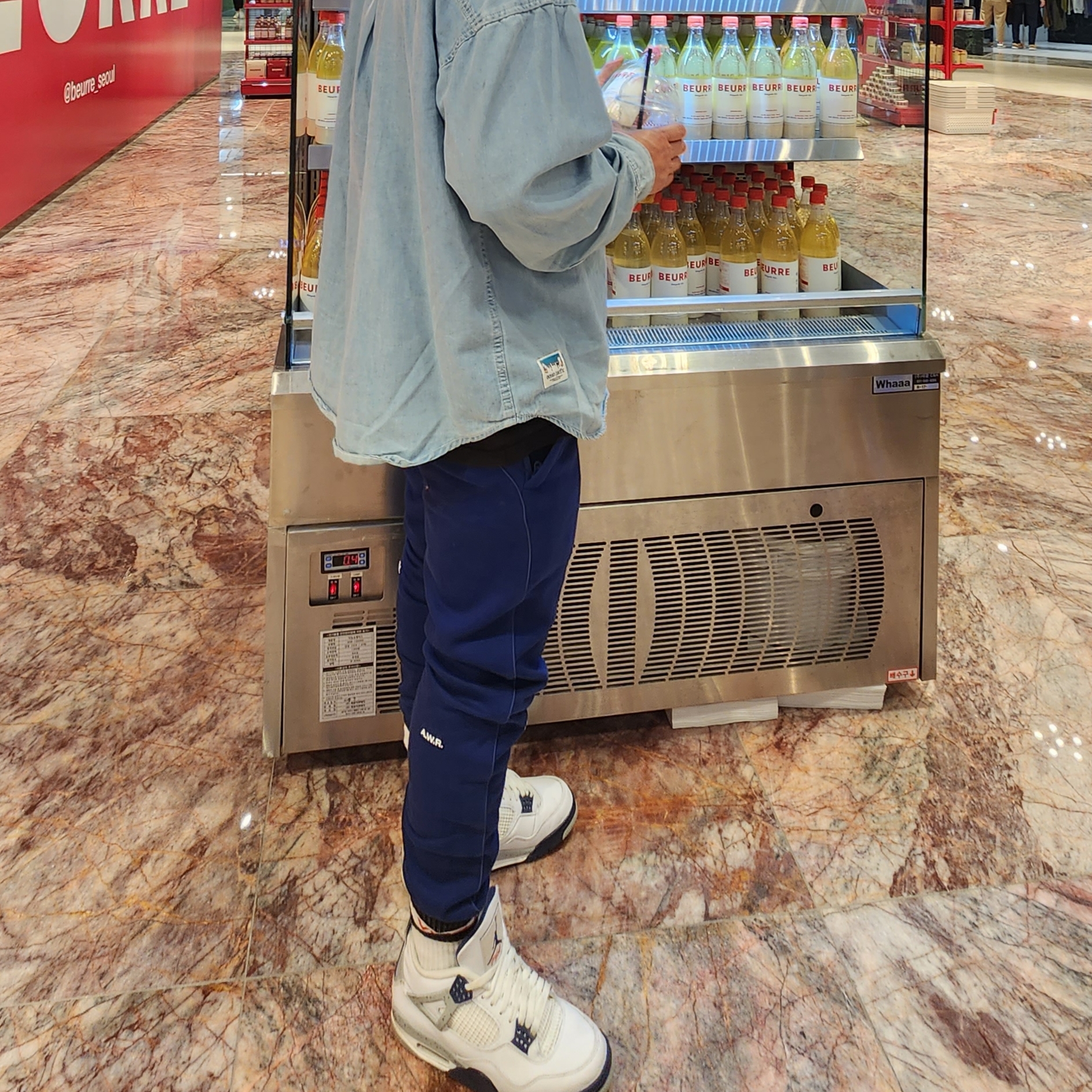 Jordan 4 Retro Midnight Navy, Nike x Drake Nocta Cardinal Stock Essential Fleece Pants Navy - Asia 착용 스타일 - 1