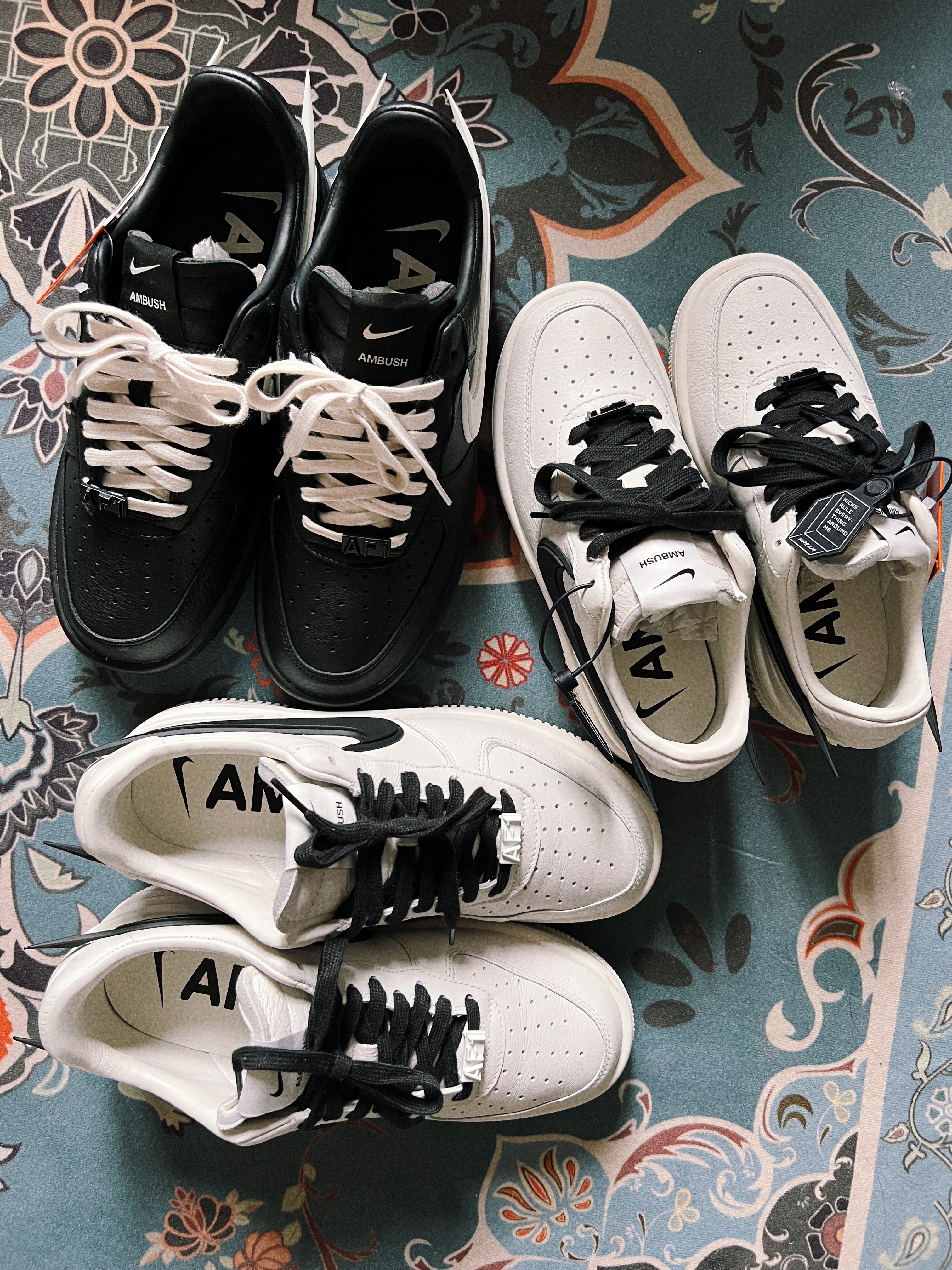 Nike x Ambush Air Force 1 Low SP Phantom, Nike x Ambush Air Force 1 Low SP Black 착용 스타일