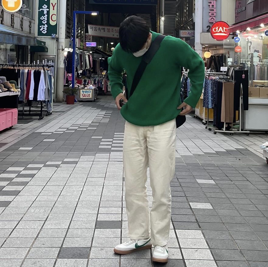 Nike x J.Crew Killshot 2 Lucid Green 착용 스타일