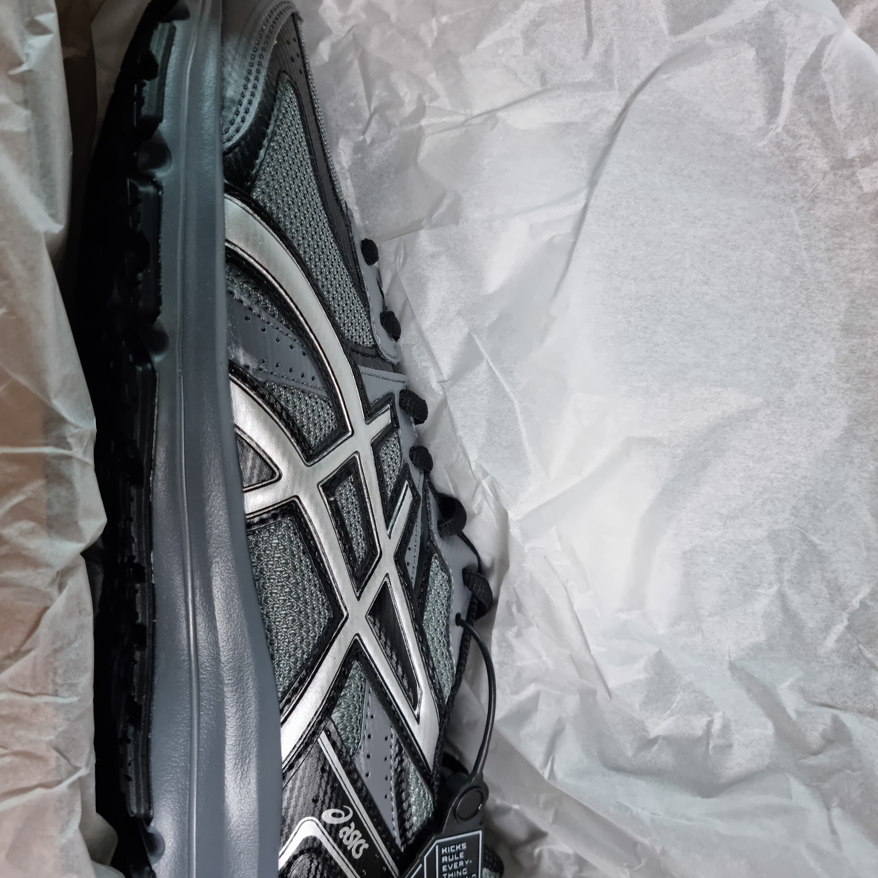 Asics Jog 100 S Steel Grey - 2E Wide 착용 스타일 - 2