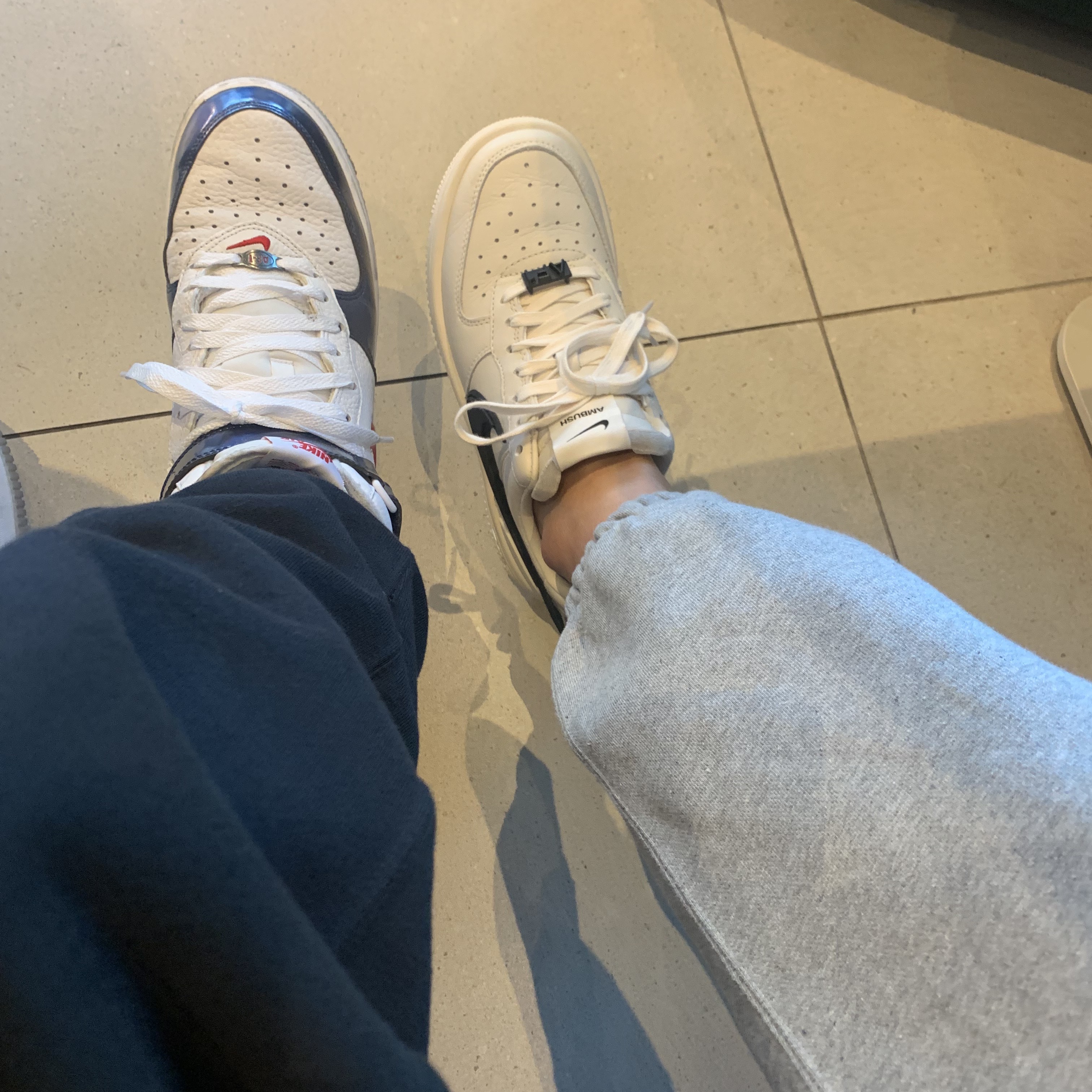 Nike x Ambush Air Force 1 Low SP Phantom 착용 스타일