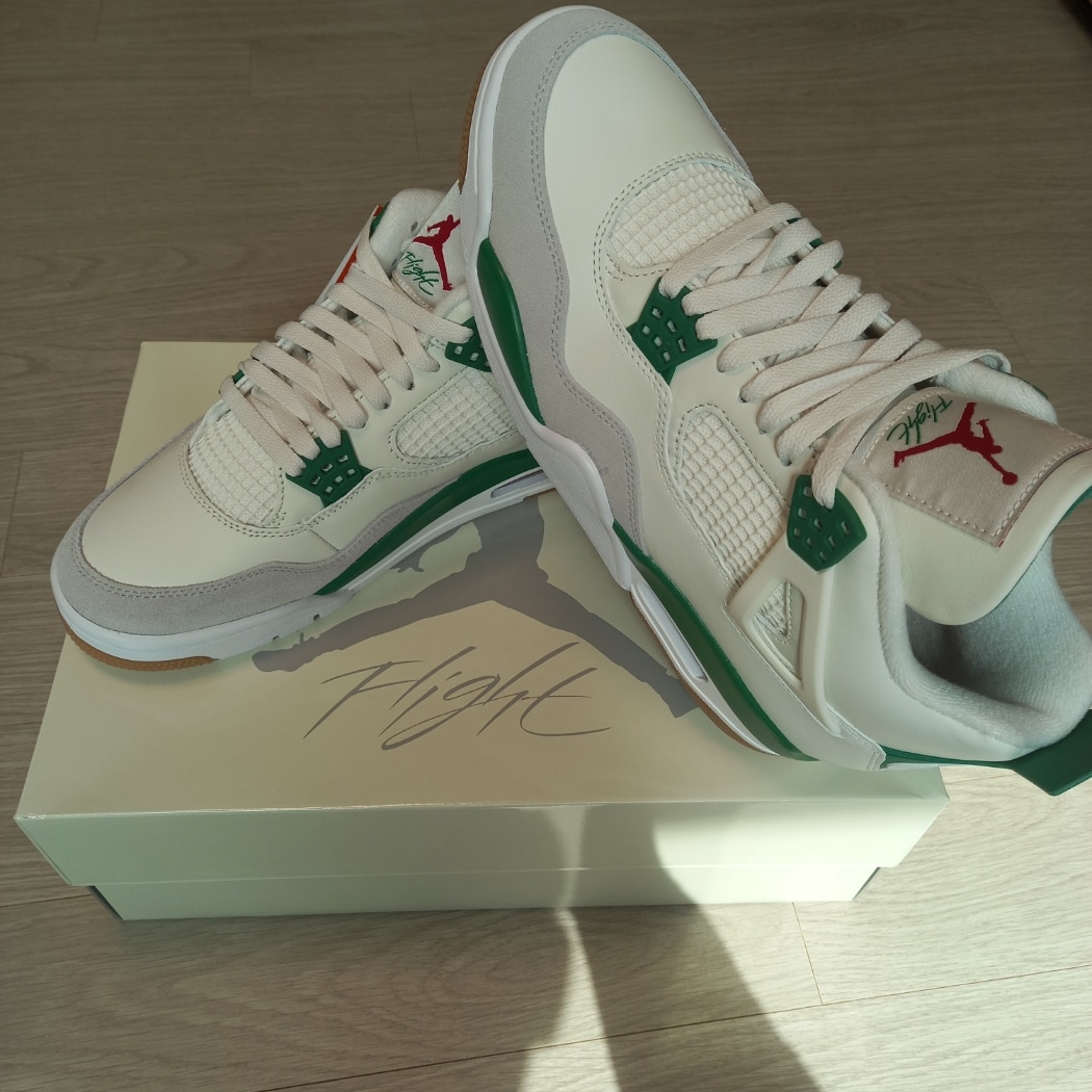 Jordan 4 x Nike SB Retro SP Pine Green 착용 스타일 - 3