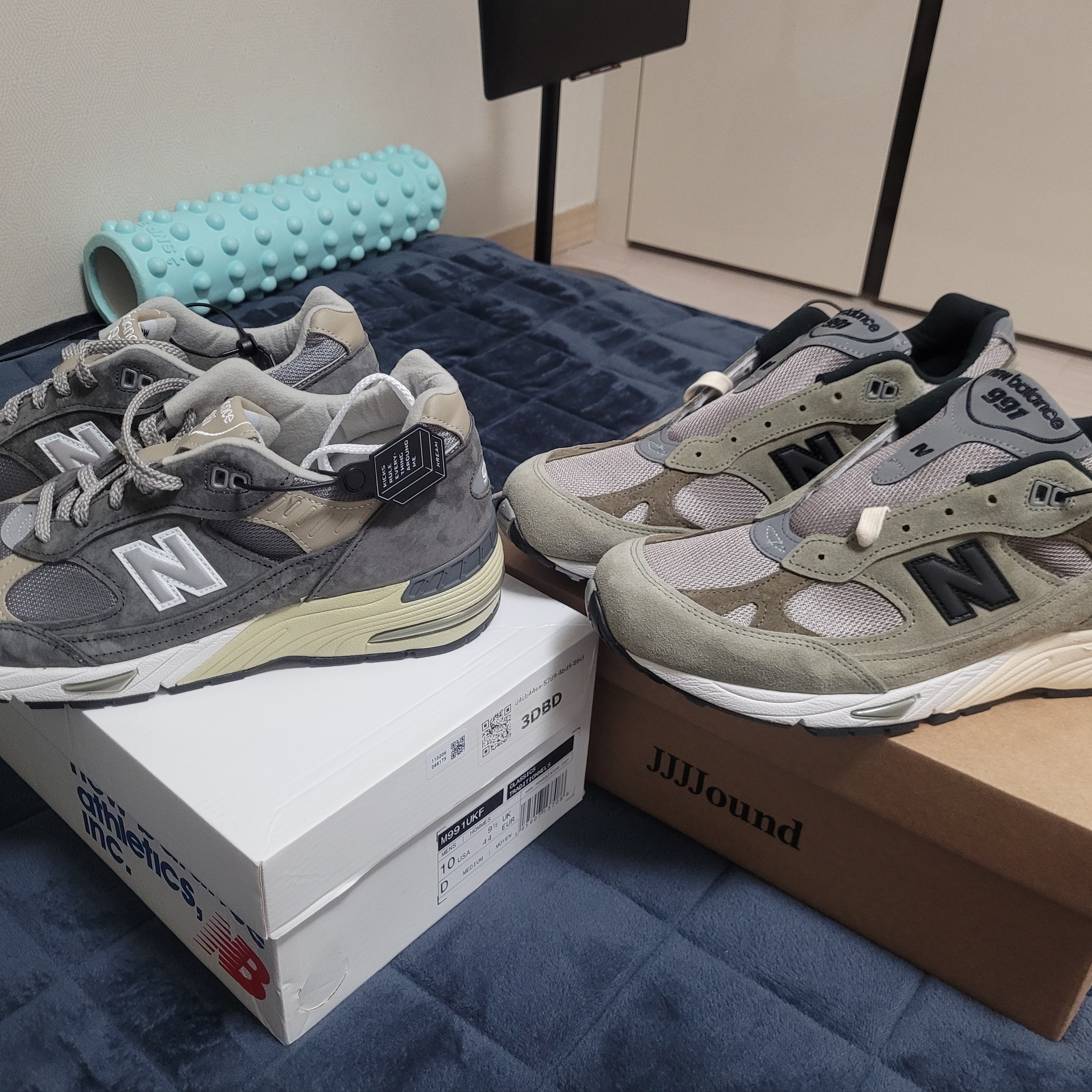 New Balance 991 Made in UK 40th Anniversary Grey 착용 스타일 - 2