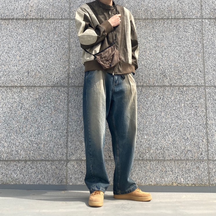 Nike Air Force 1 '07 WB Flax 착용 스타일 - 2
