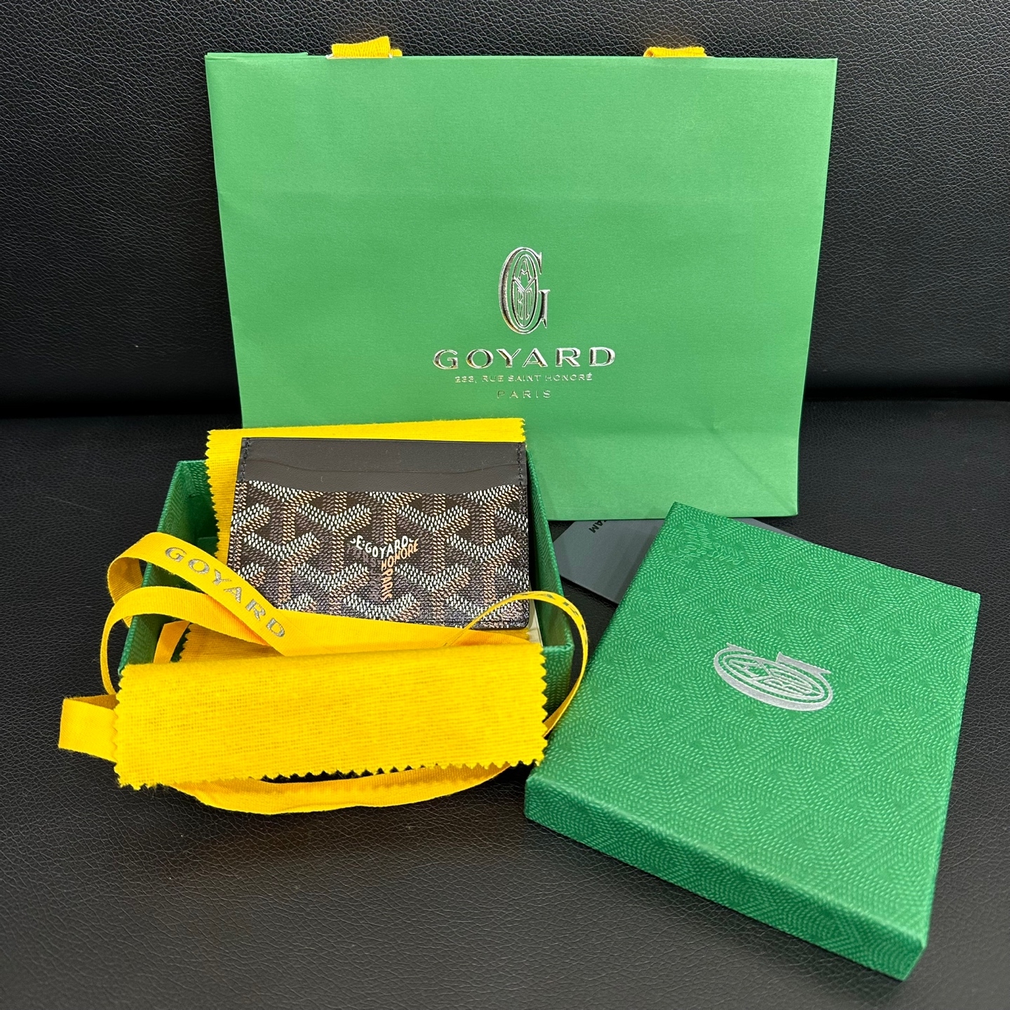 Goyard Saint Sulpice Card Holder Black 착용 스타일