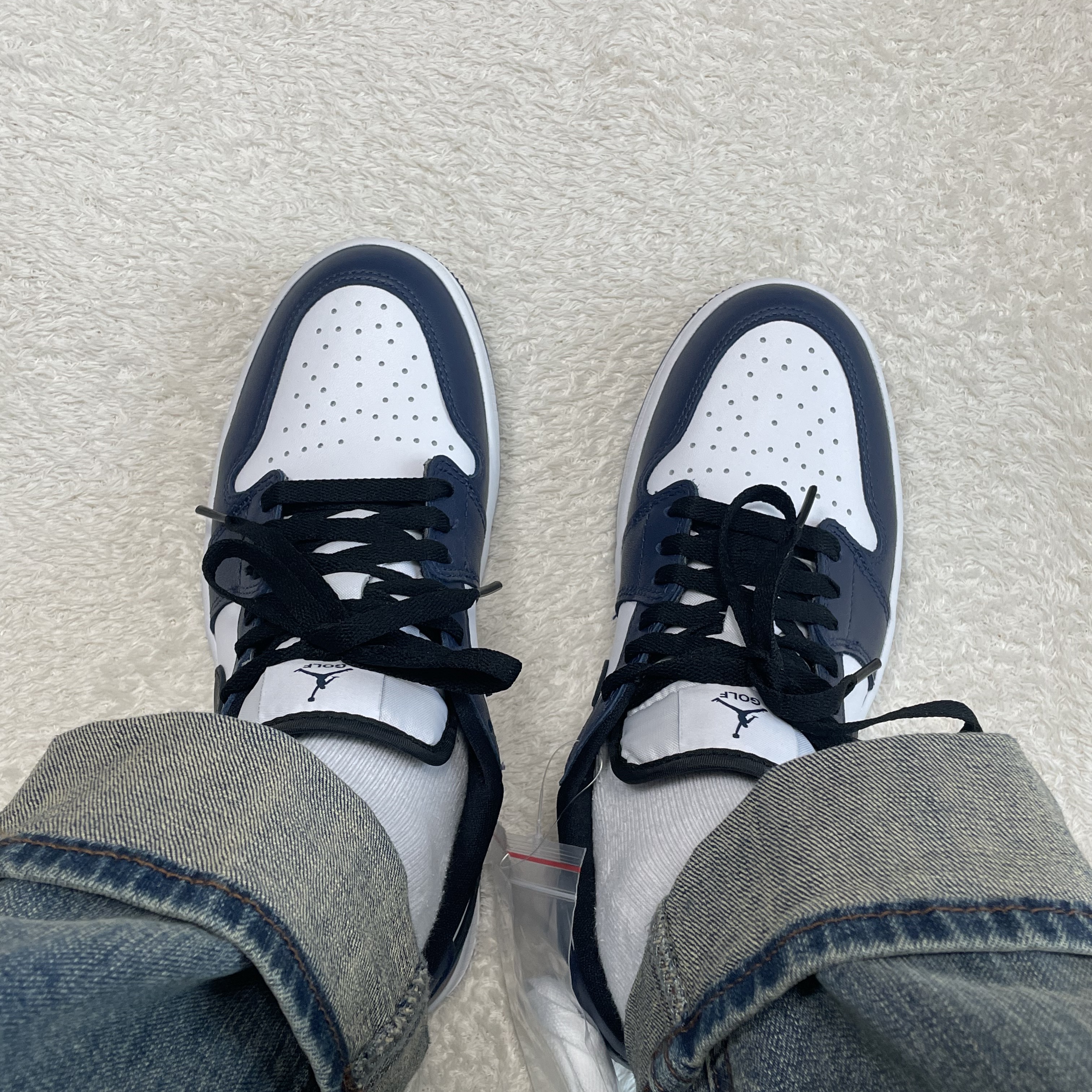 Jordan 1 Low Golf Midnight Navy 착용 스타일 - 2