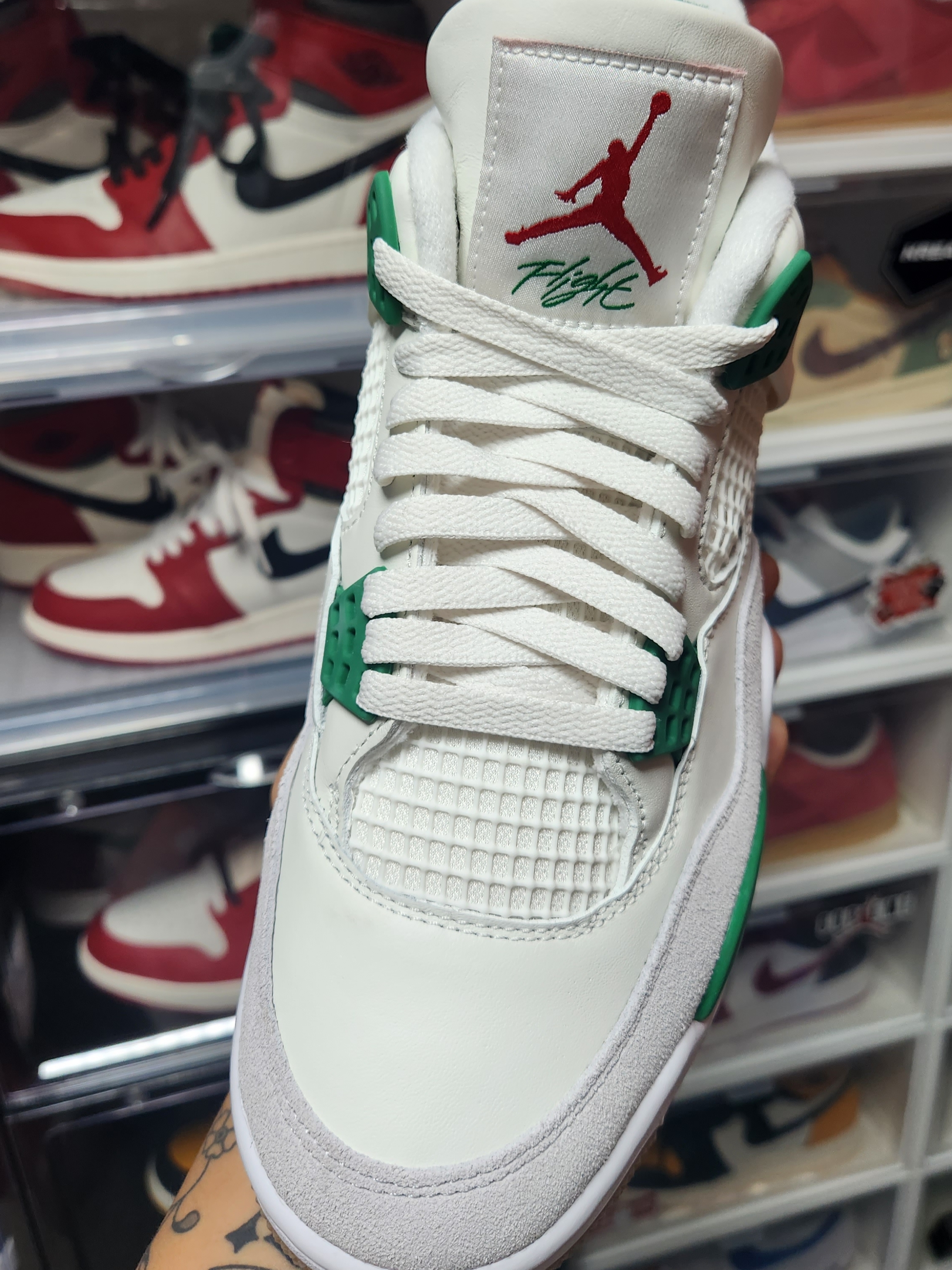 Jordan 4 x Nike SB Retro SP Pine Green 착용 스타일 - 3
