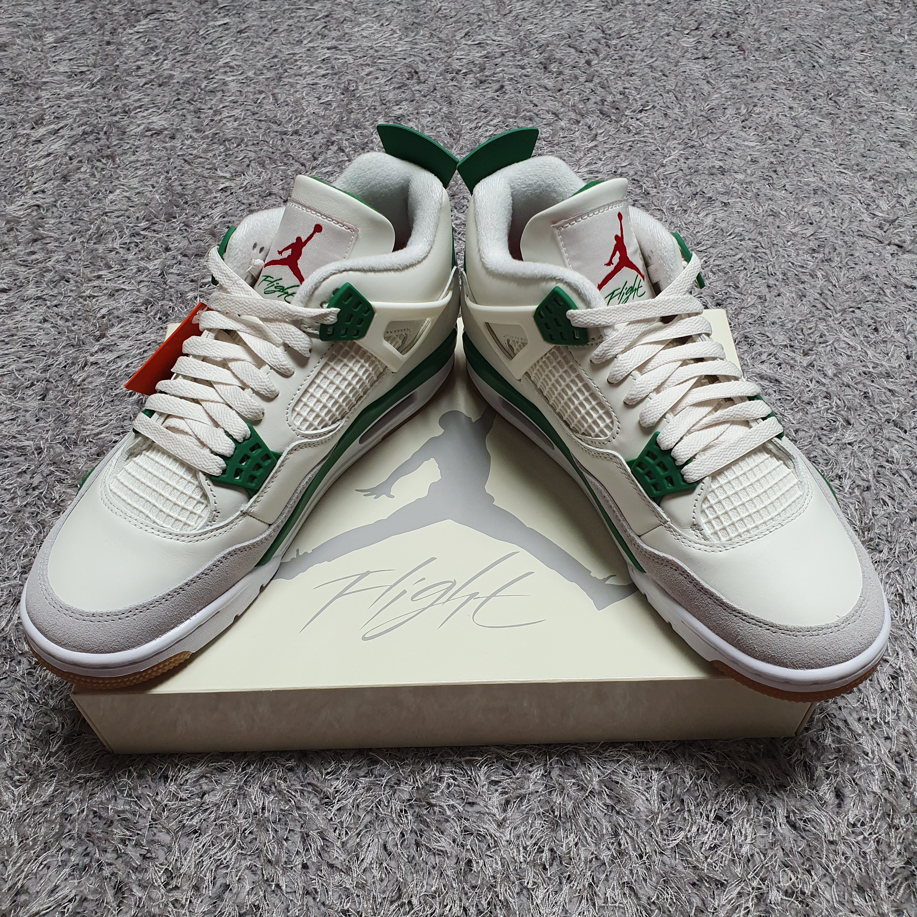 Jordan 4 x Nike SB Retro SP Pine Green 착용 스타일