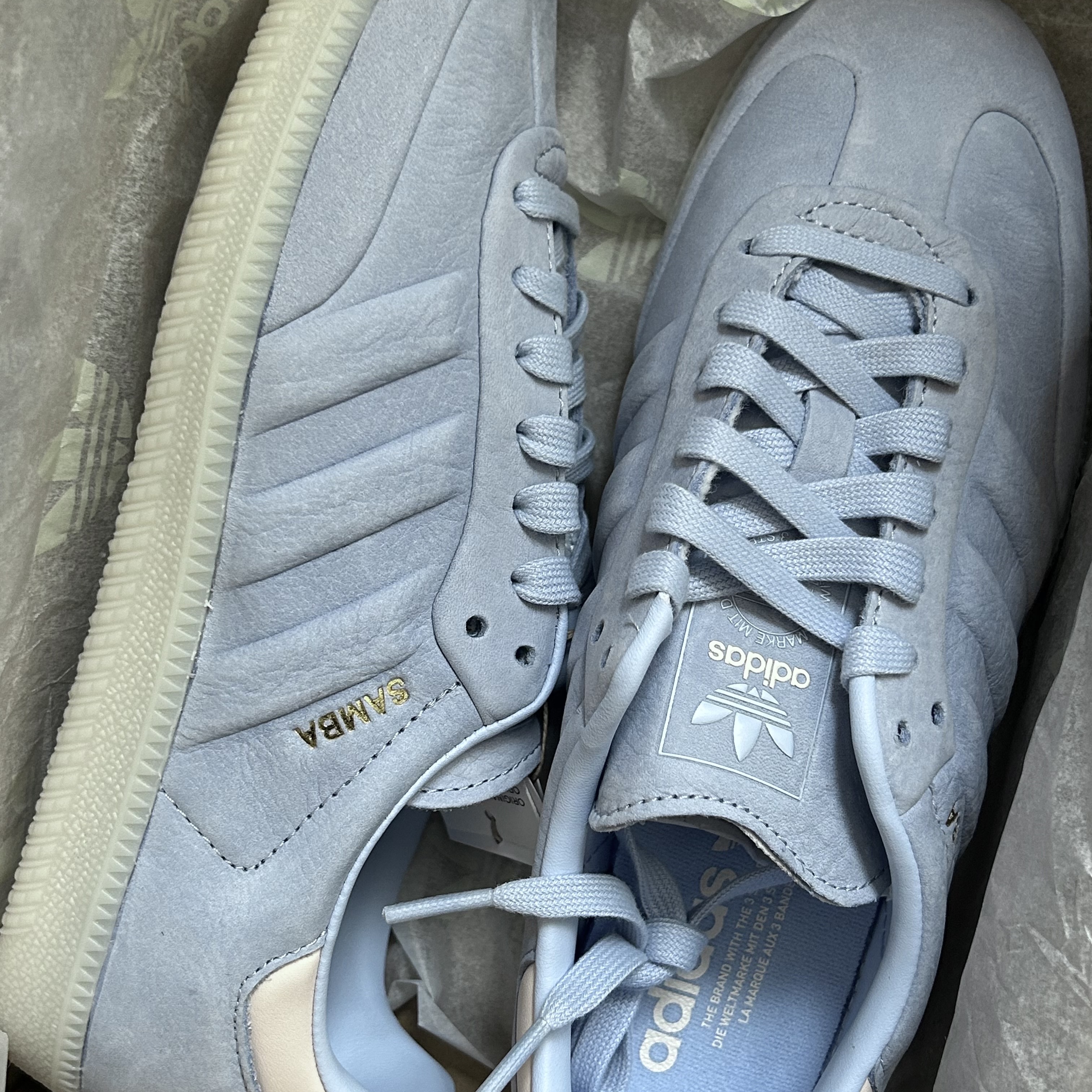 Adidas Samba OG Blue Dawn 착용 스타일