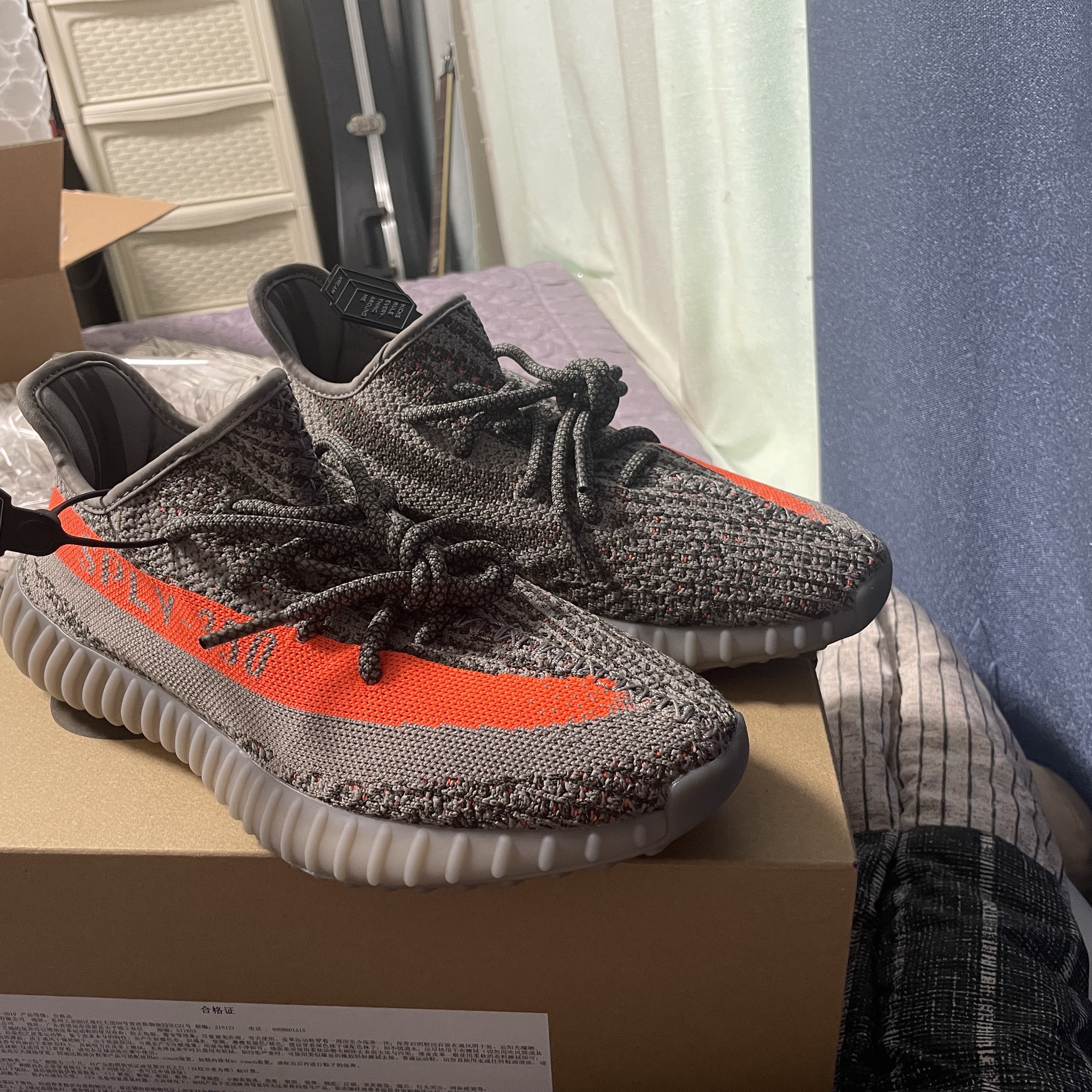 Adidas Yeezy Boost 350 V2 Beluga - Reflective 착용 스타일 - 1
