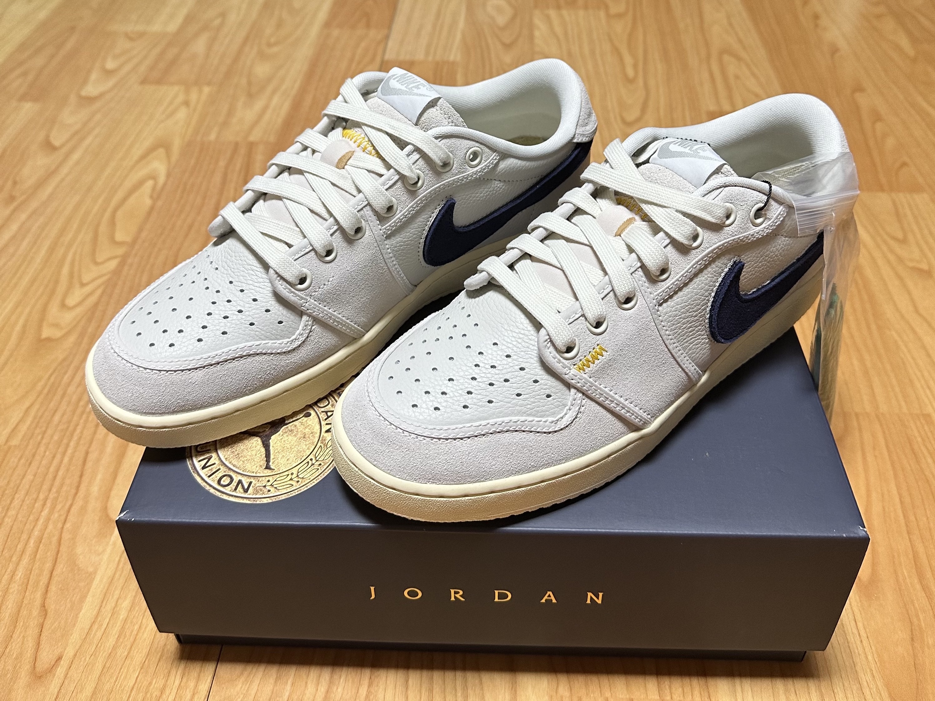 Jordan 1 x Union KO Low Sail Neutral Grey 착용 스타일