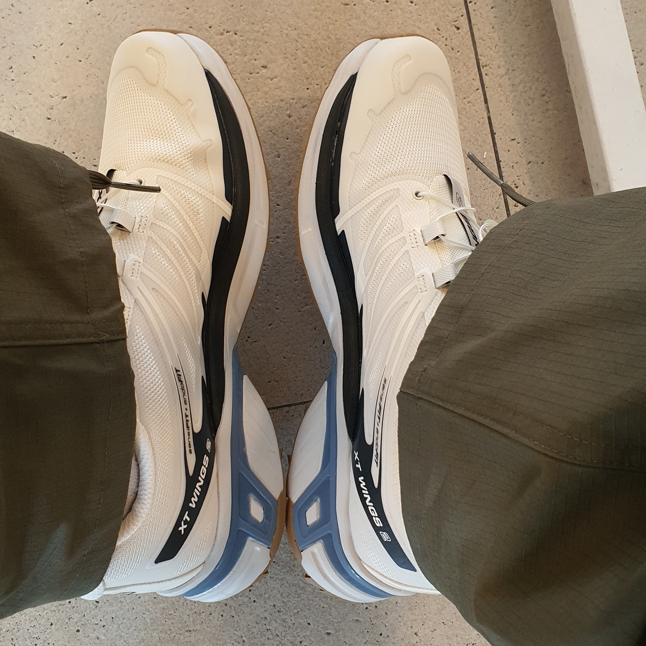 Salomon XT-Wings 2 ADV Vanilla Ice 착용 스타일