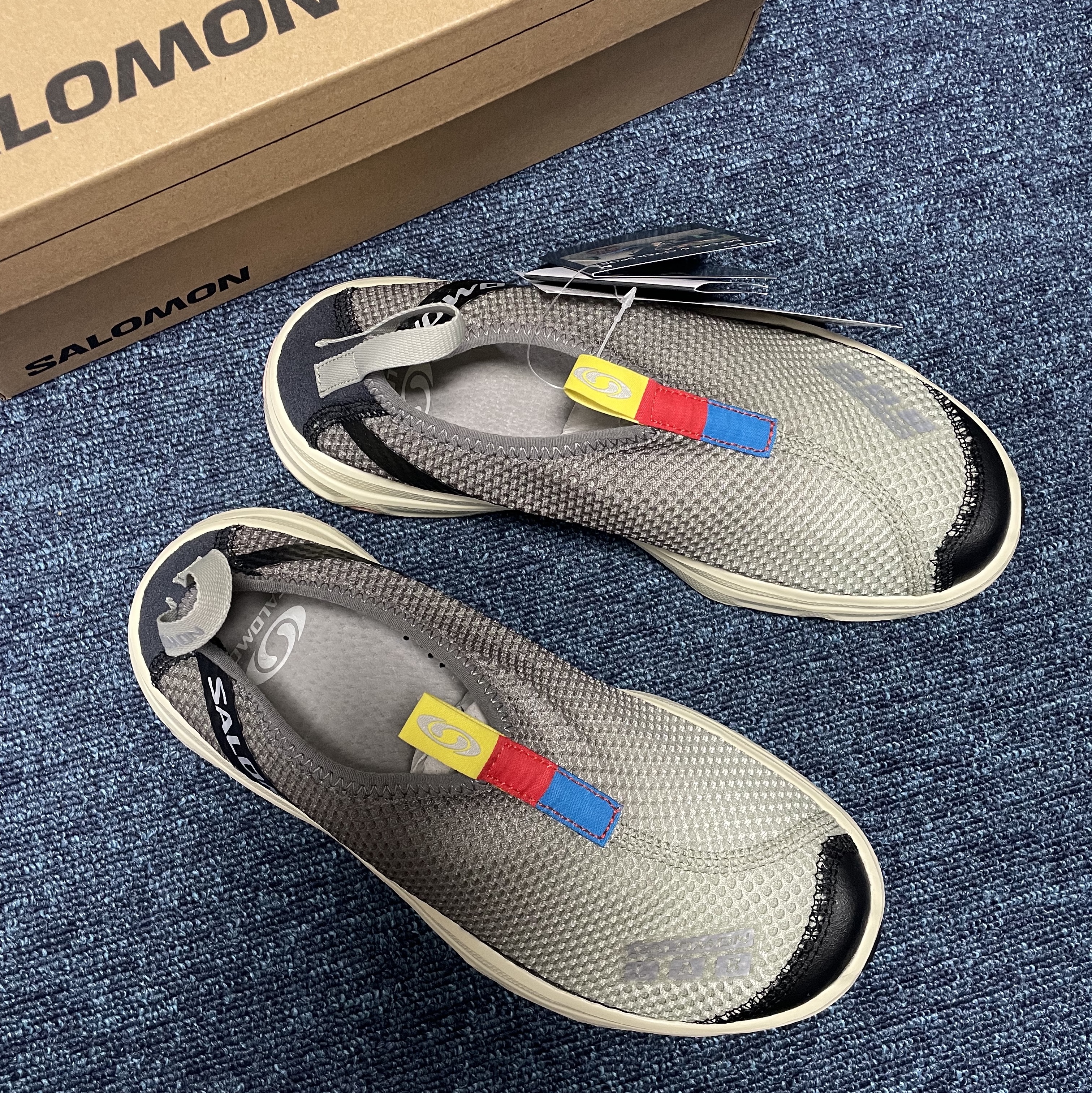 Salomon RX Moc 3.0 Pewter Desert 착용 스타일 - 1