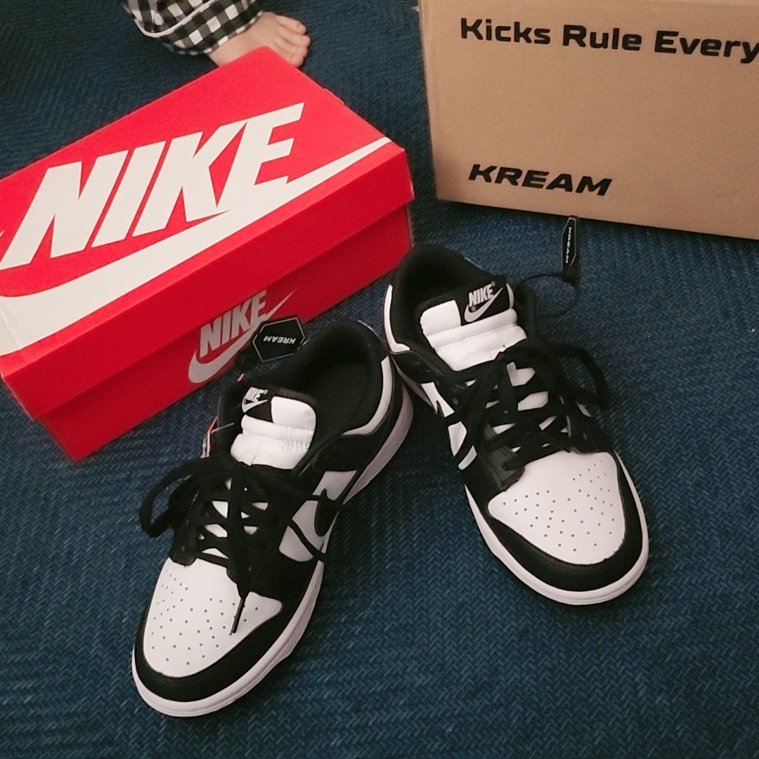 (W) Nike Dunk Low Black 착용 스타일
