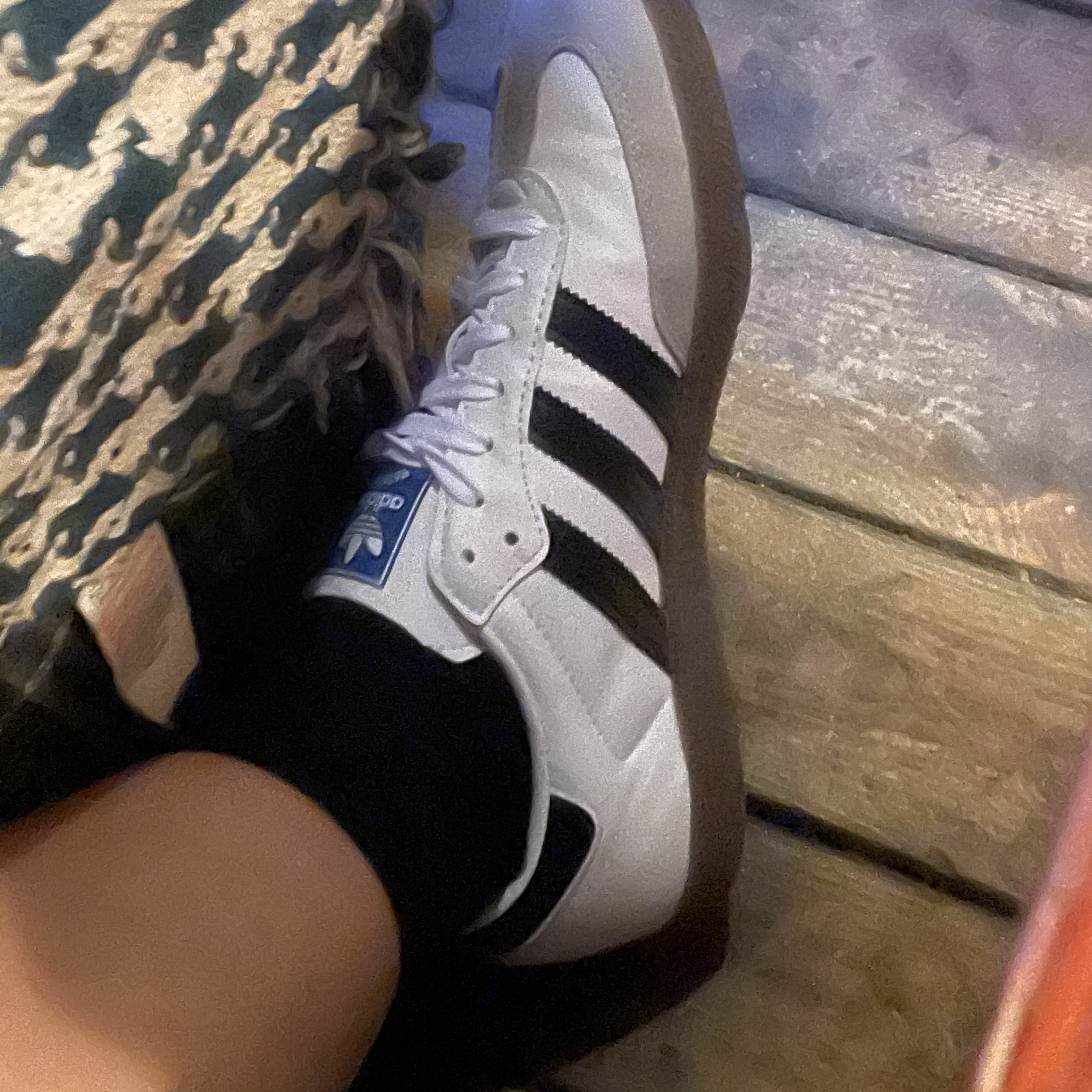 Adidas Samba Vegan White Black 착용 스타일