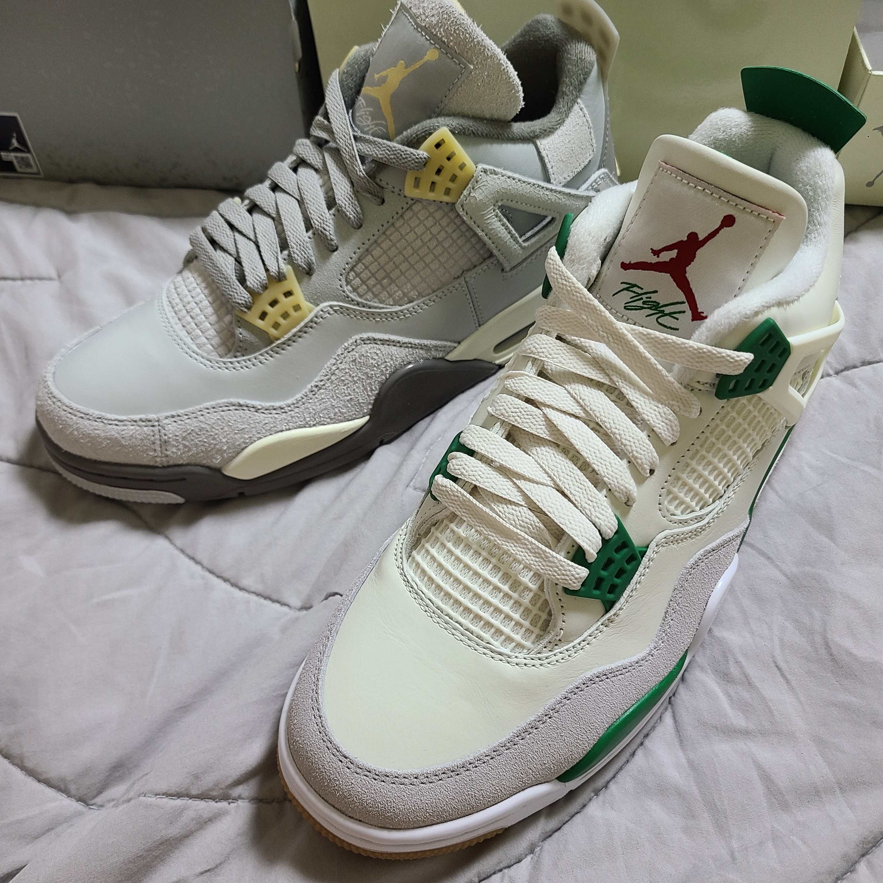Jordan 4 x Nike SB Retro SP Pine Green, Jordan 4 Retro SE Craft 착용 스타일 - 2
