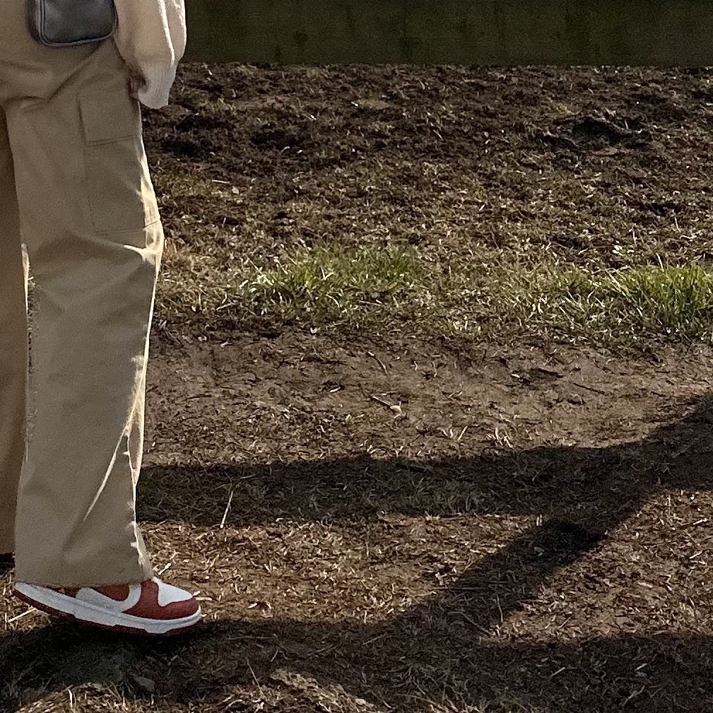 (W) Nike Dunk Low SE Sun Club Burnt Sunrise 착용 스타일 - 1