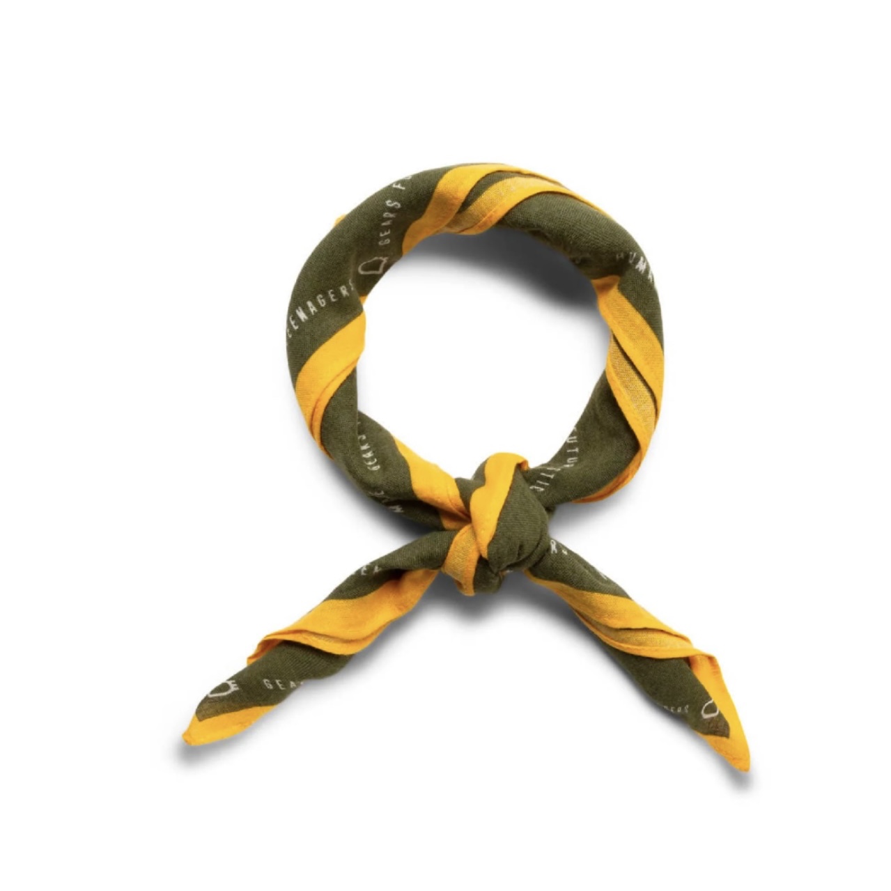 Human Made Bandana #2 Olive Drab 착용 스타일