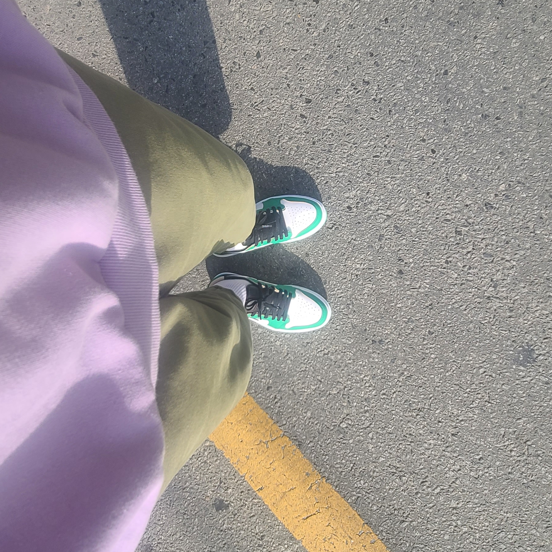 (W) Jordan 1 Elevate Low SE Lucky Green 착용 스타일