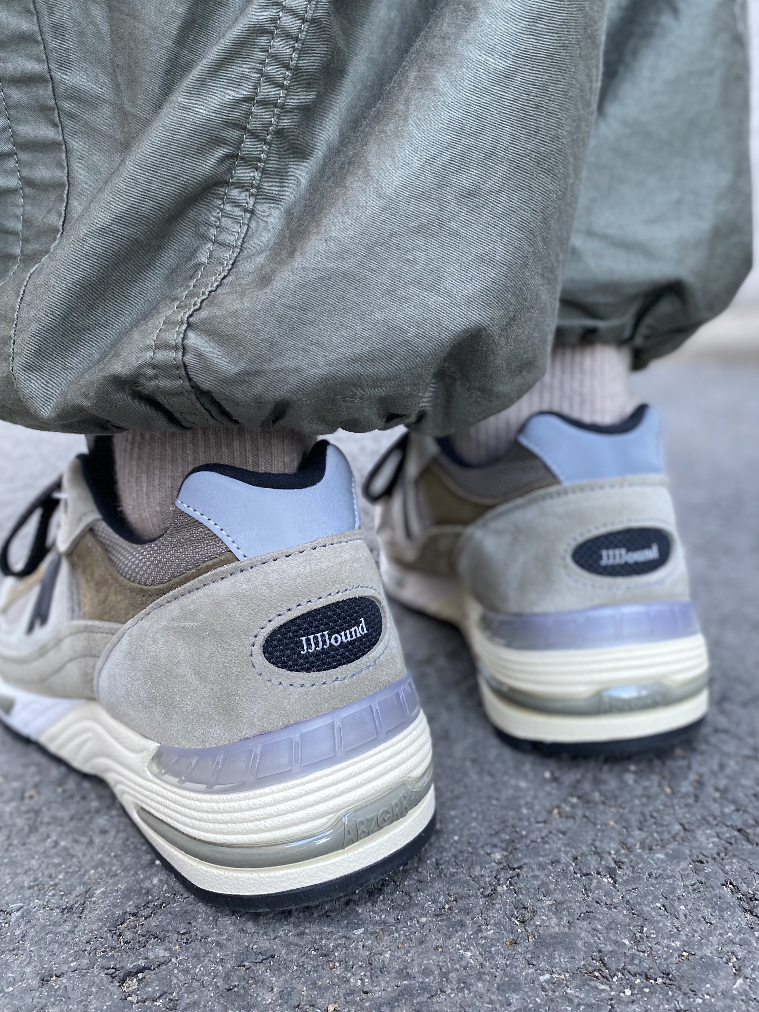 New Balance x JJJJound 991 Made in UK Grey 착용 스타일 - 5