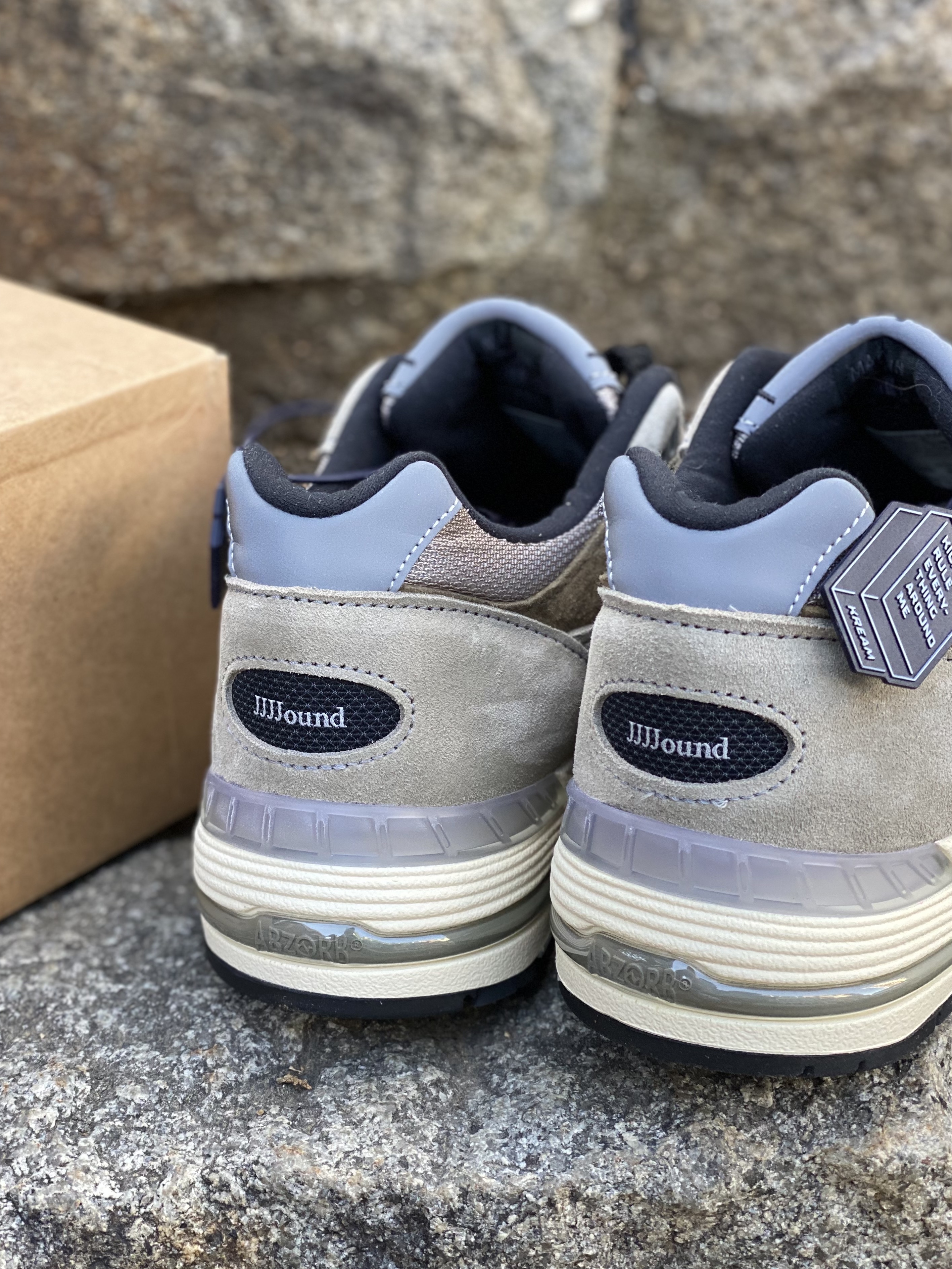New Balance x JJJJound 991 Made in UK Grey 착용 스타일 - 3