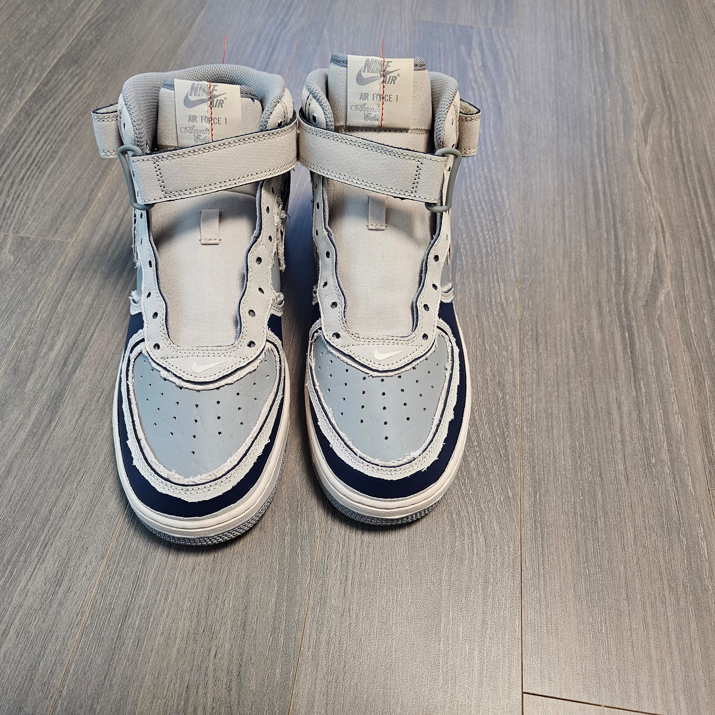 Nike Air Force 1 Mid '07 Pearl White 착용 스타일 - 1