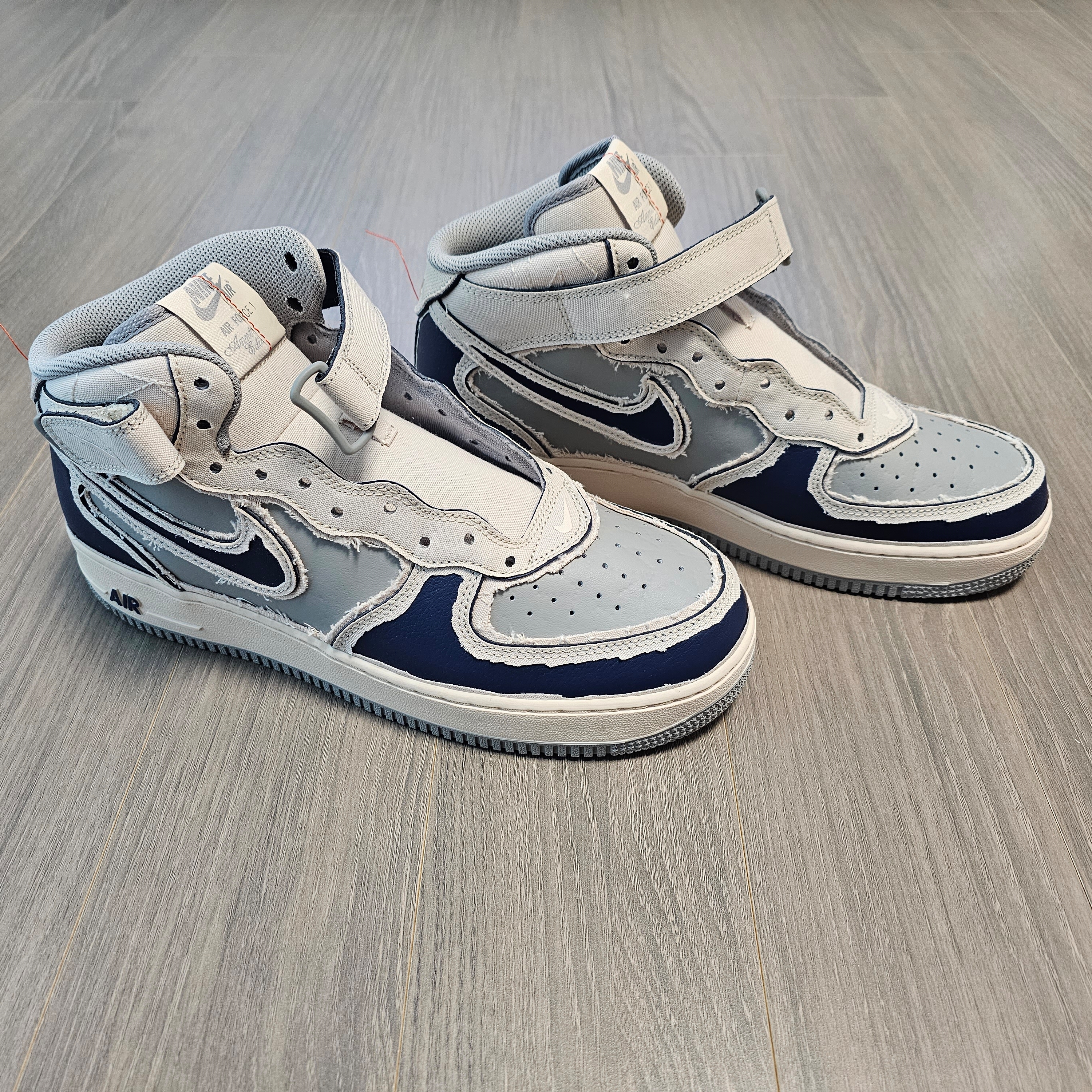 Nike Air Force 1 Mid '07 Pearl White 착용 스타일 - 2