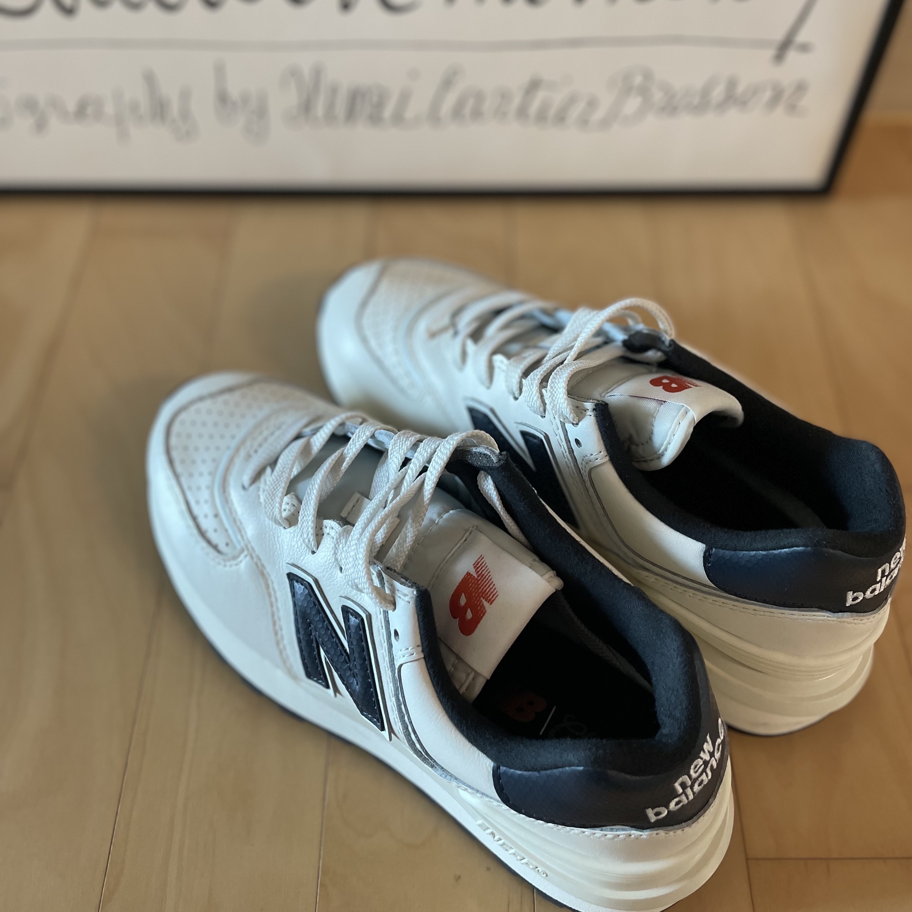 New Balance 574 Legacy Angora Outerspace 착용 스타일