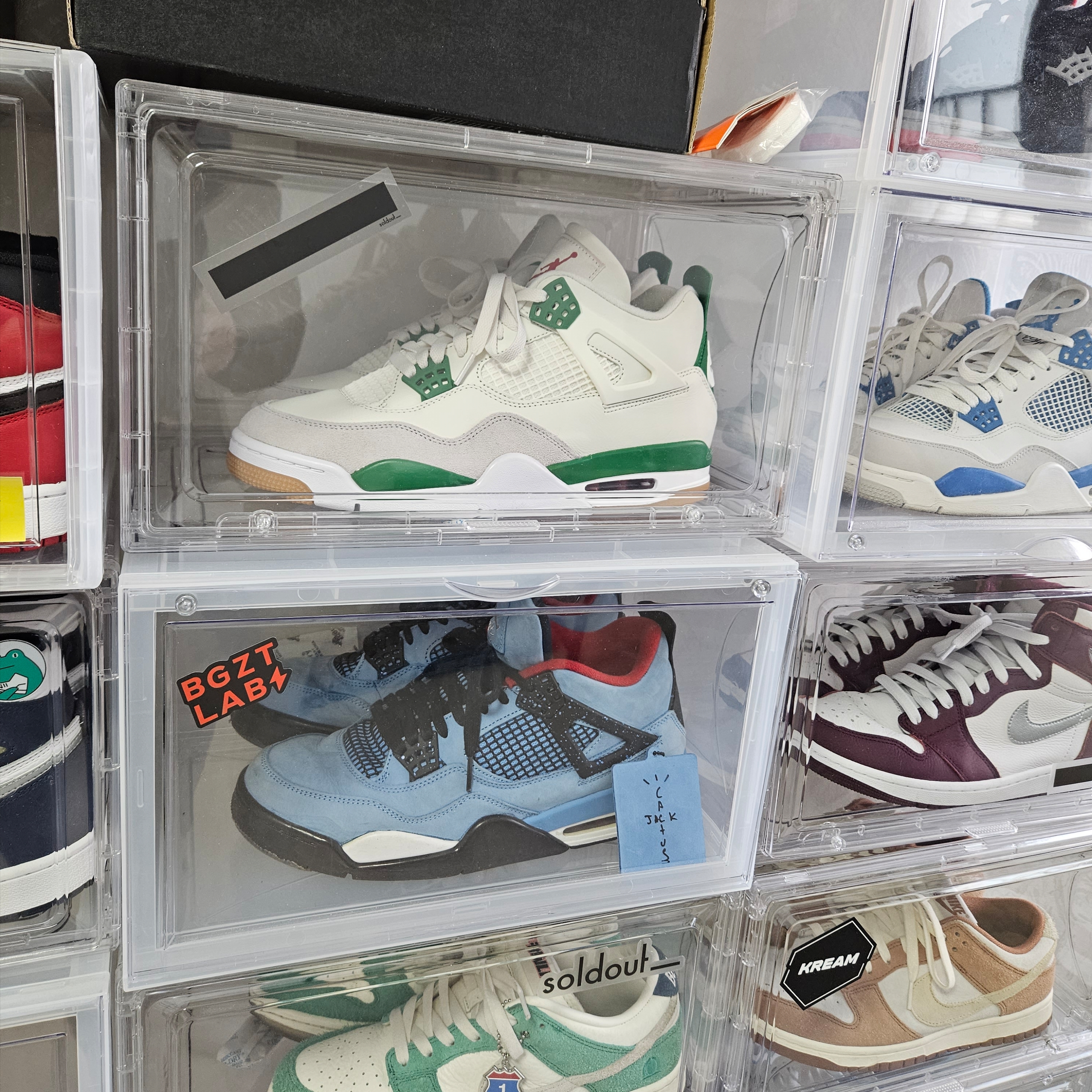 Jordan 4 x Nike SB Retro SP Pine Green, Jordan 4 x Travis Scott Retro Cactus Jack 착용 스타일