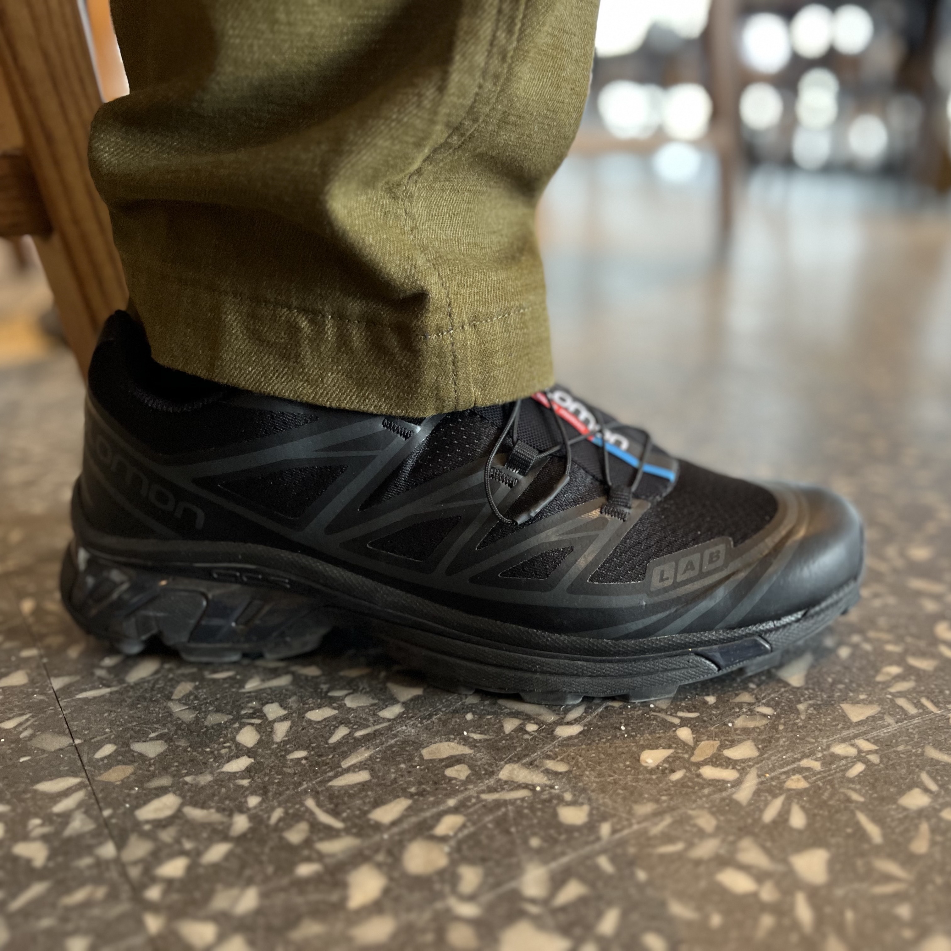 Salomon XT-6 ADV Black 착용 스타일 - 3