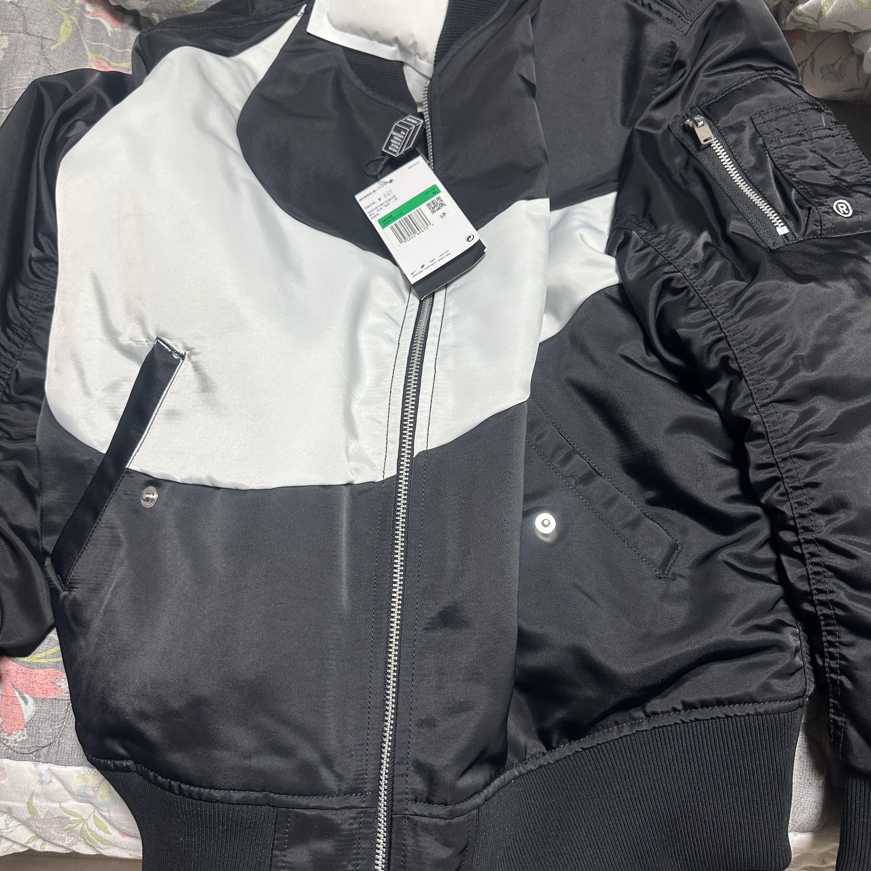 Nike NSW Swoosh Therma-Fit Bomber Black - Asia 착용 스타일 - 2