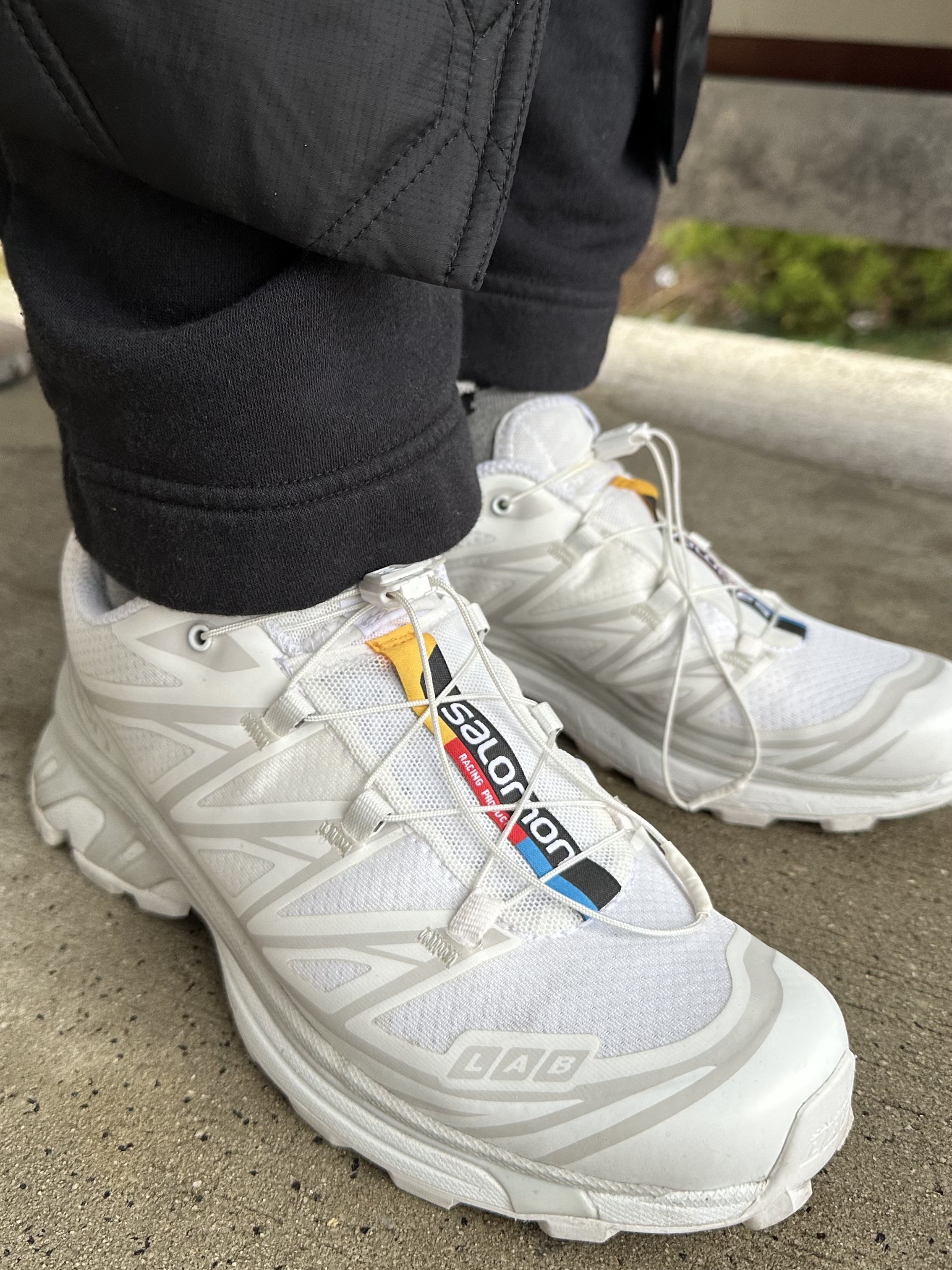 Salomon XT-6 ADV White 착용 스타일