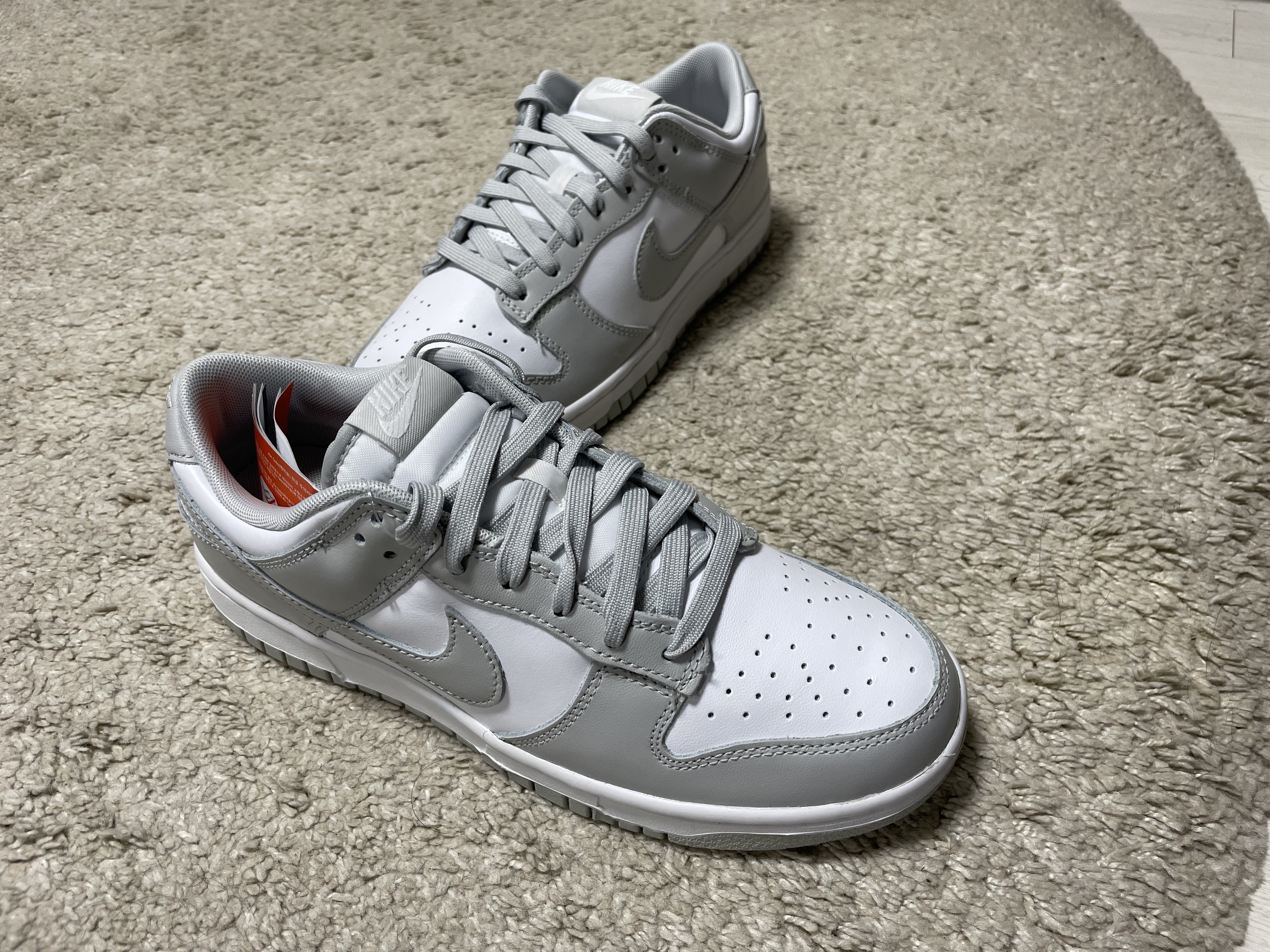 Nike Dunk Low Retro Grey Fog 착용 스타일 - 1