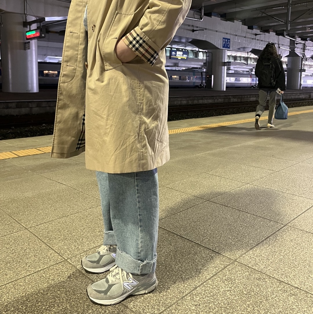(W) New Balance 990v3 Made in USA Grey - B Standard 착용 스타일