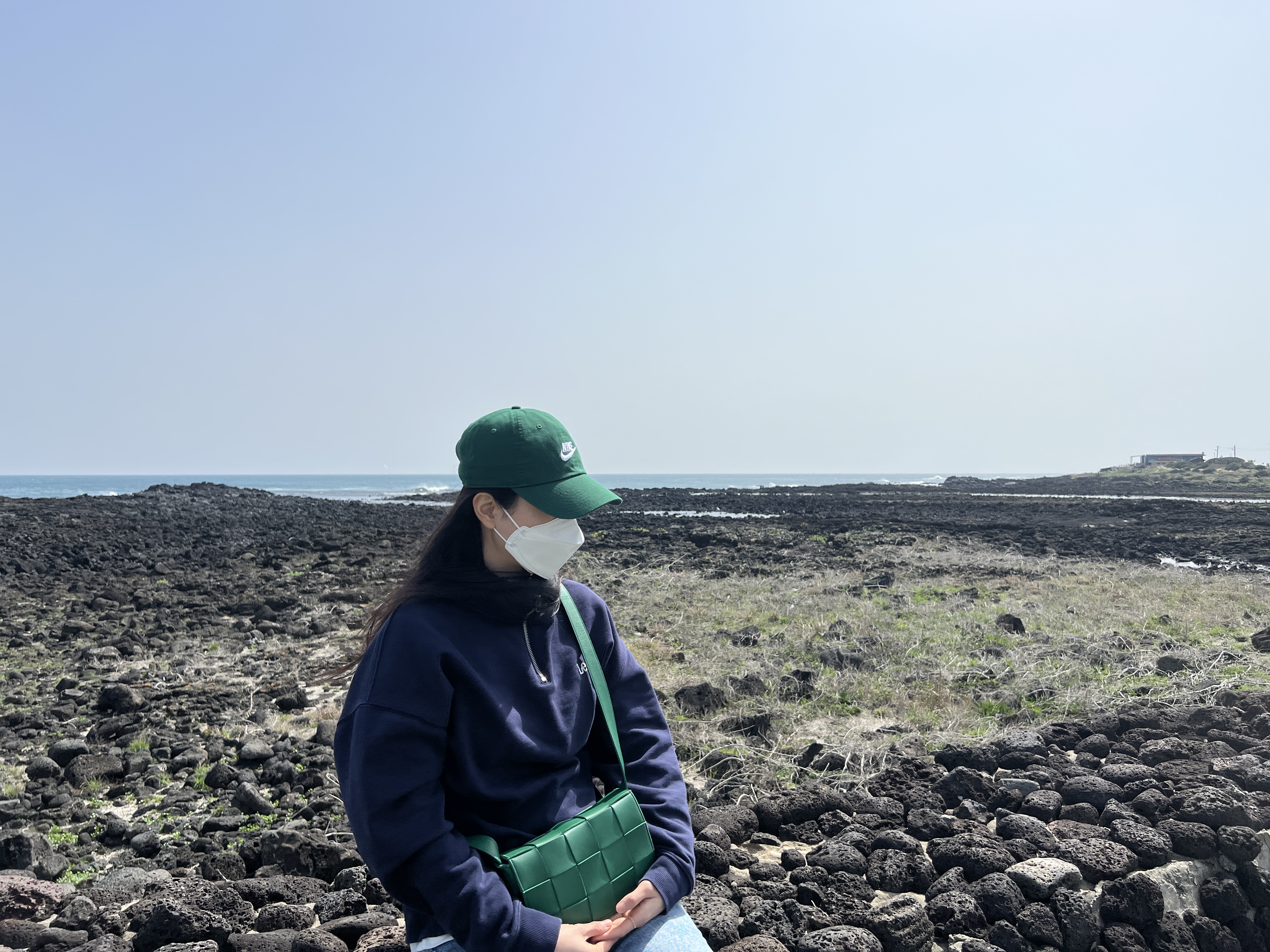 Nike Heritage 86 Futura Washed Cap Gorge Green 착용 스타일
