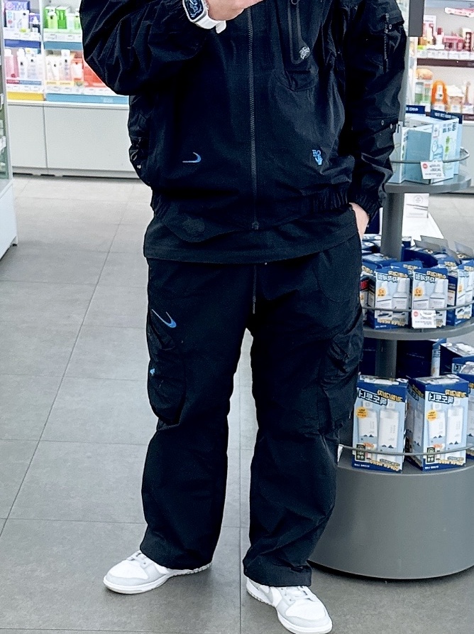 Nike x Off-White NRG Track Suit Black - Asia, Nike x Off-White NRG Track Jacket Black - Asia 착용 스타일
