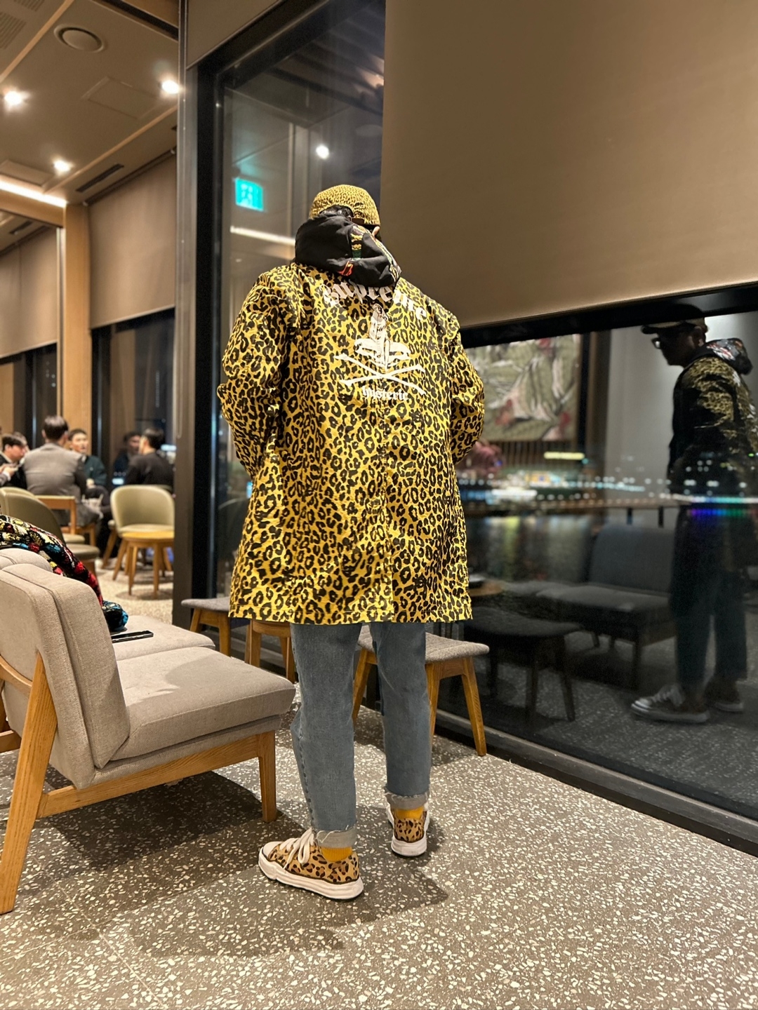 Supreme x Barbour Waxed Cotton Camp Cap Leopard - 20SS, Maison Mihara Yasuhiro Peterson OG Sole Calf Hair Low-top Sneakers Leopard 착용 스타일 - 2