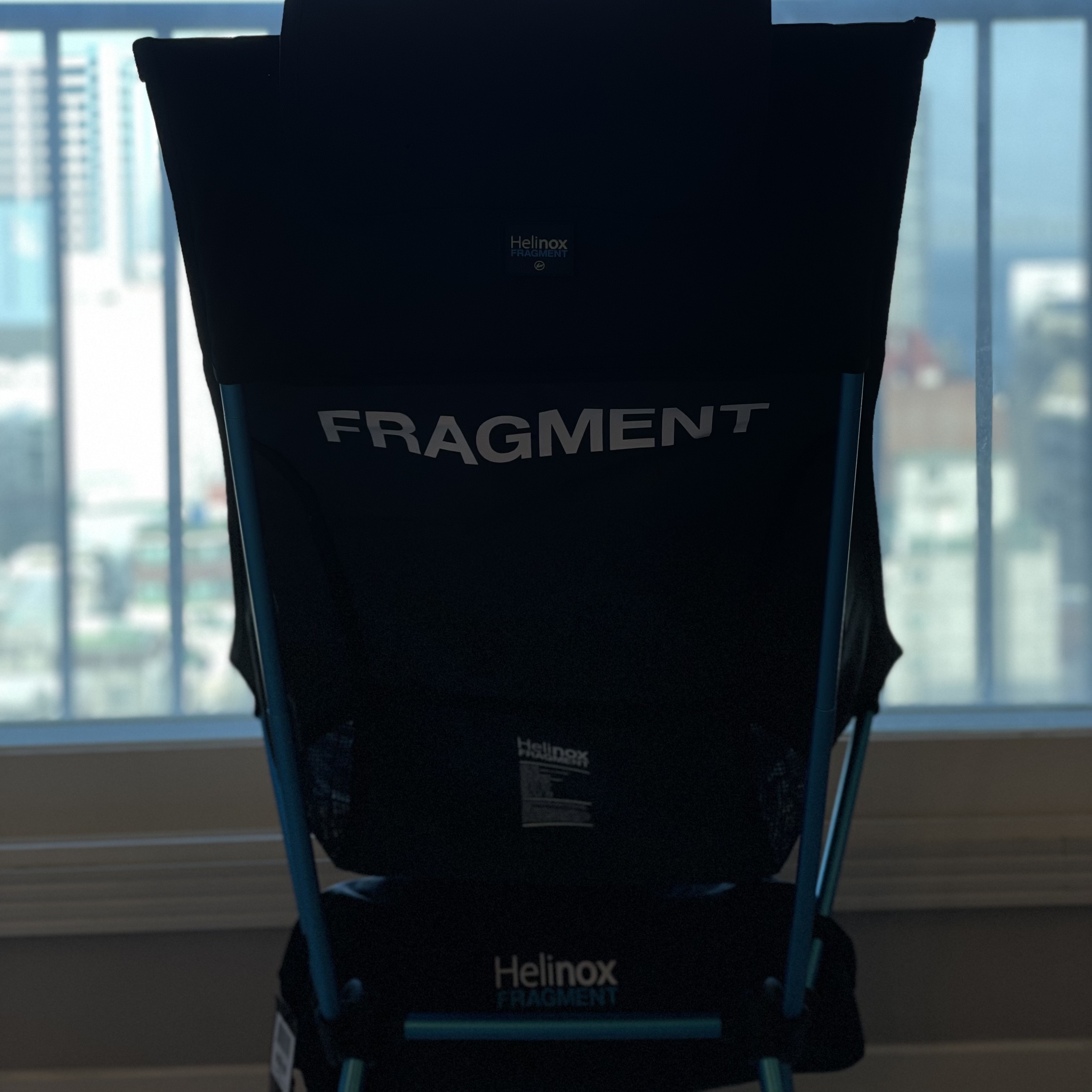 Helinox x Fragment Design Sunset Chair Black 착용 스타일