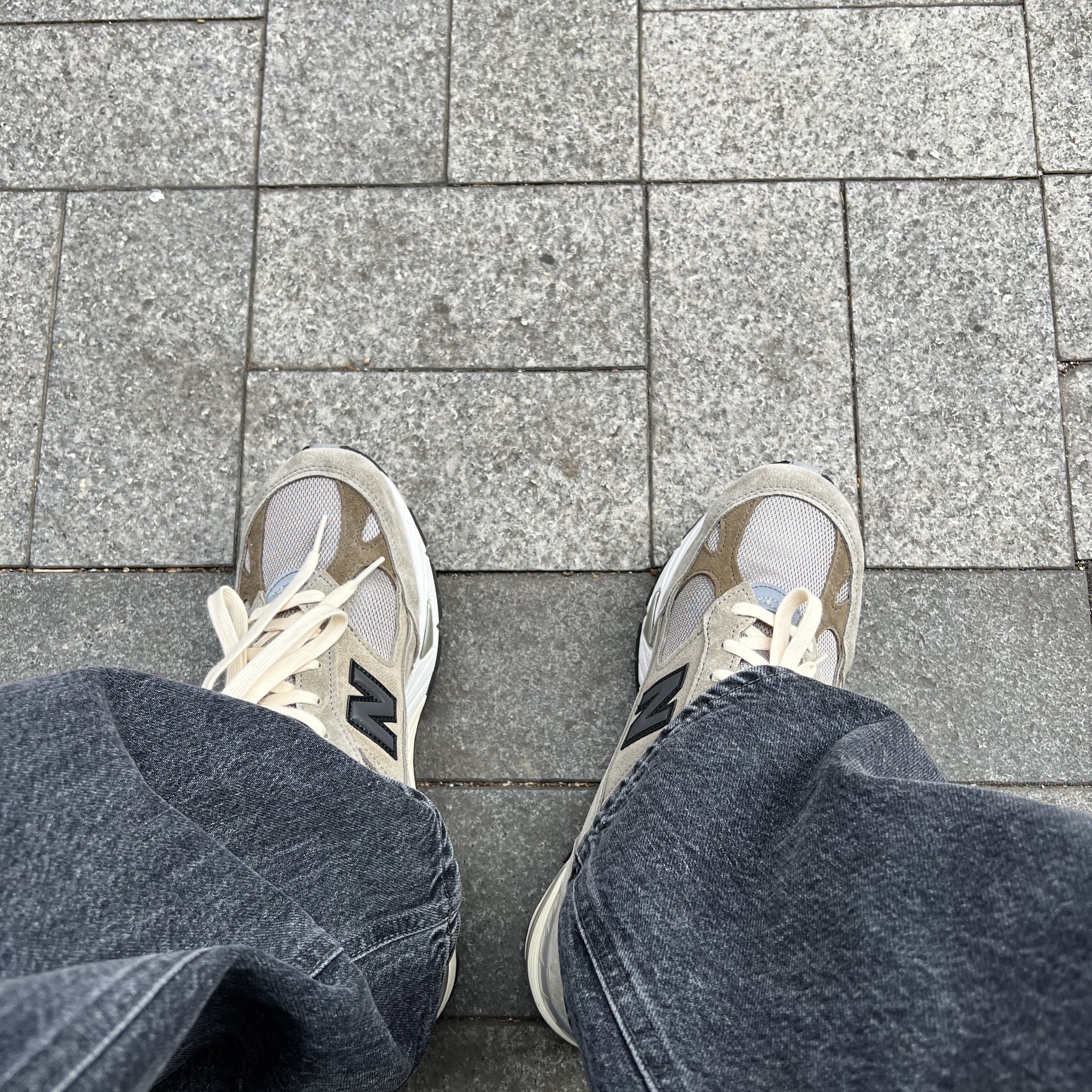 New Balance x JJJJound 991 Made in UK Grey 착용 스타일