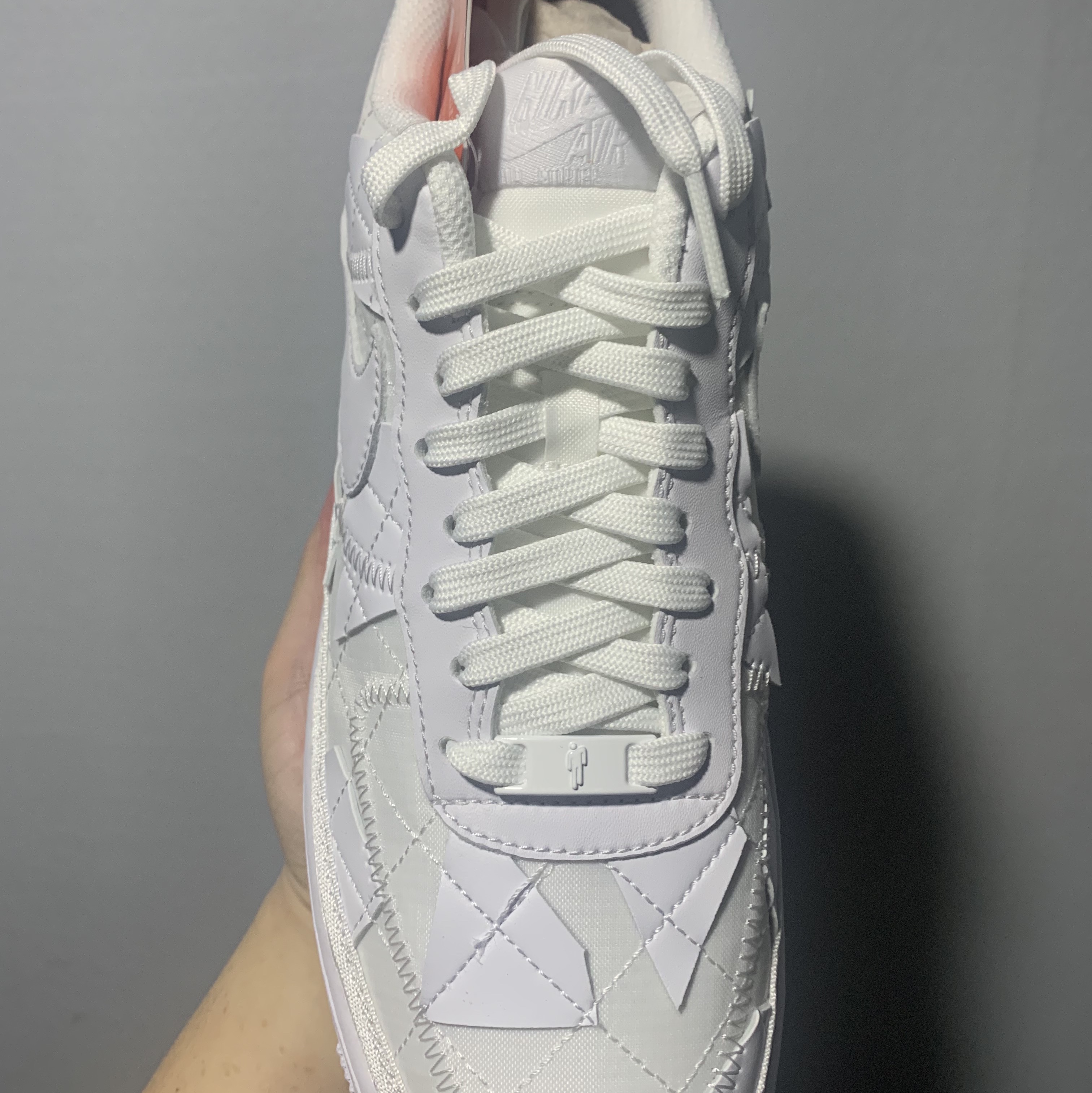 Nike x Billie Eilish Air Force 1 Low SP Triple White 착용 스타일 - 4
