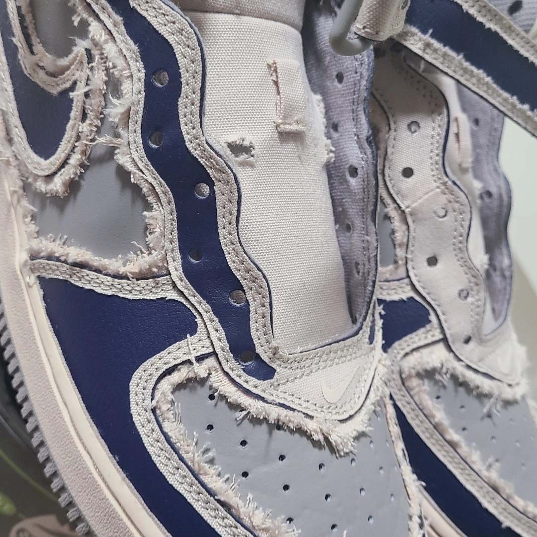 Nike Air Force 1 Mid '07 Pearl White 착용 스타일 - 5