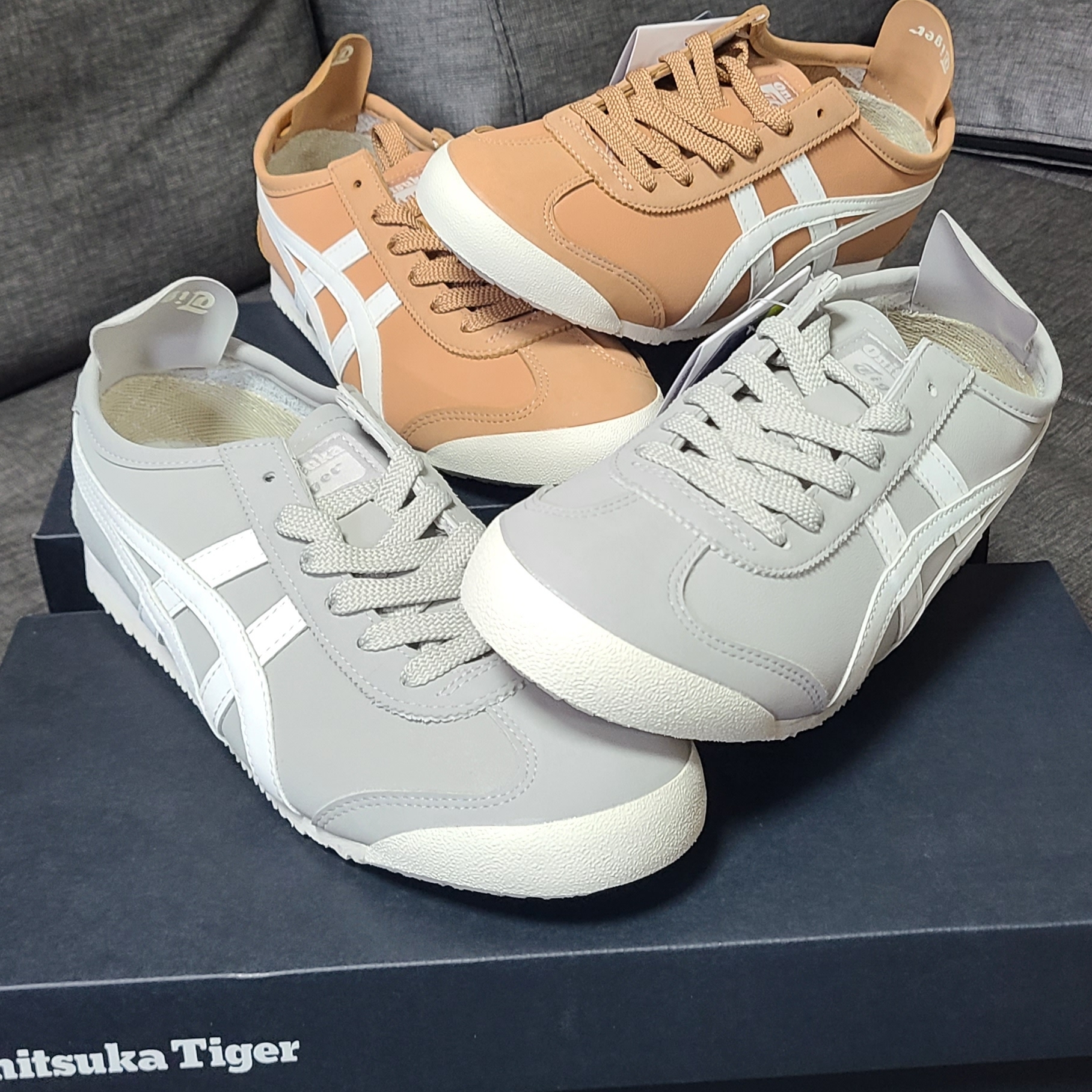 Onitsuka Tiger Mexico 66 Oyster Grey 착용 스타일 - 1