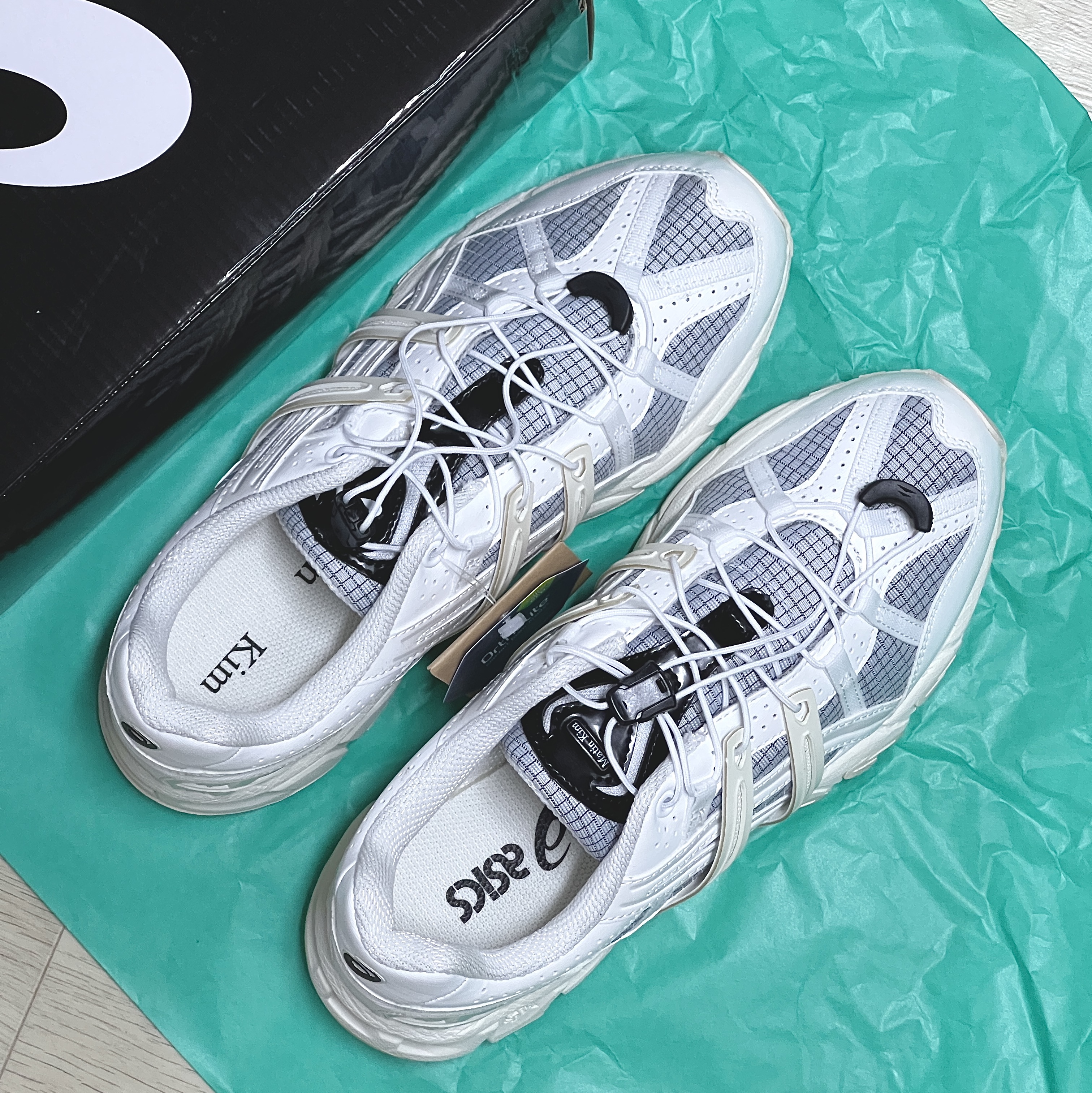 (W) Asics x Matin Kim Gel-Sonoma 15-50 Glacier Grey White 착용 스타일
