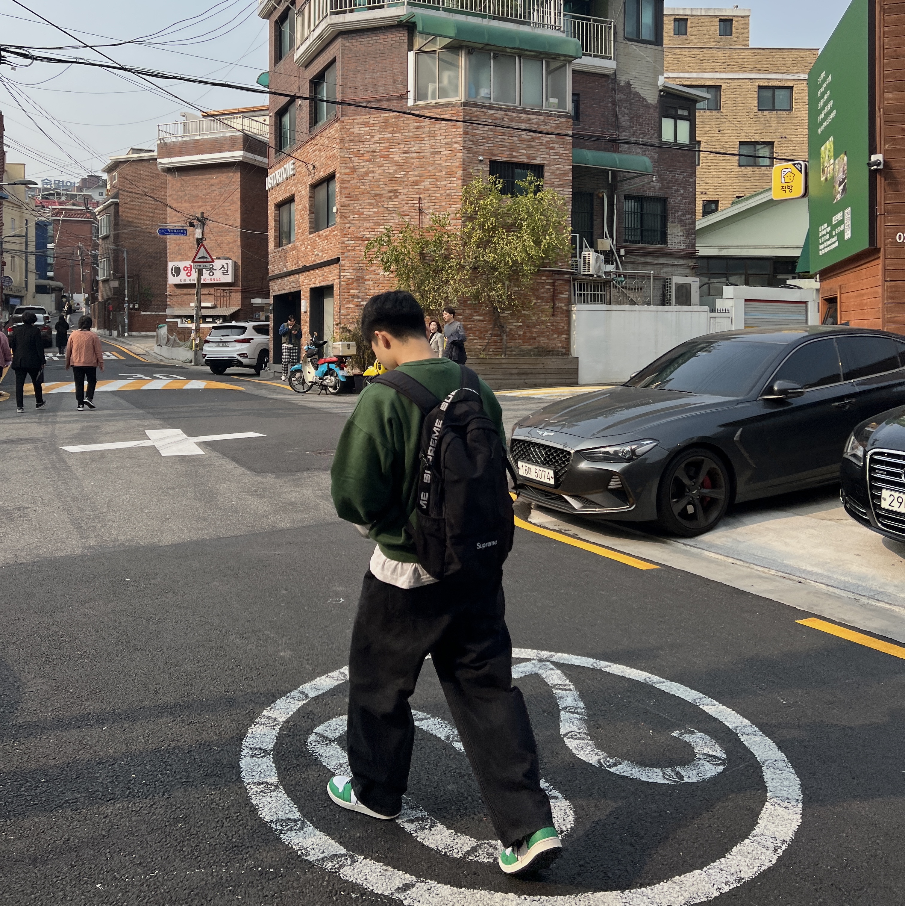 (W) Jordan 1 Retro High OG Lucky Green 착용 스타일