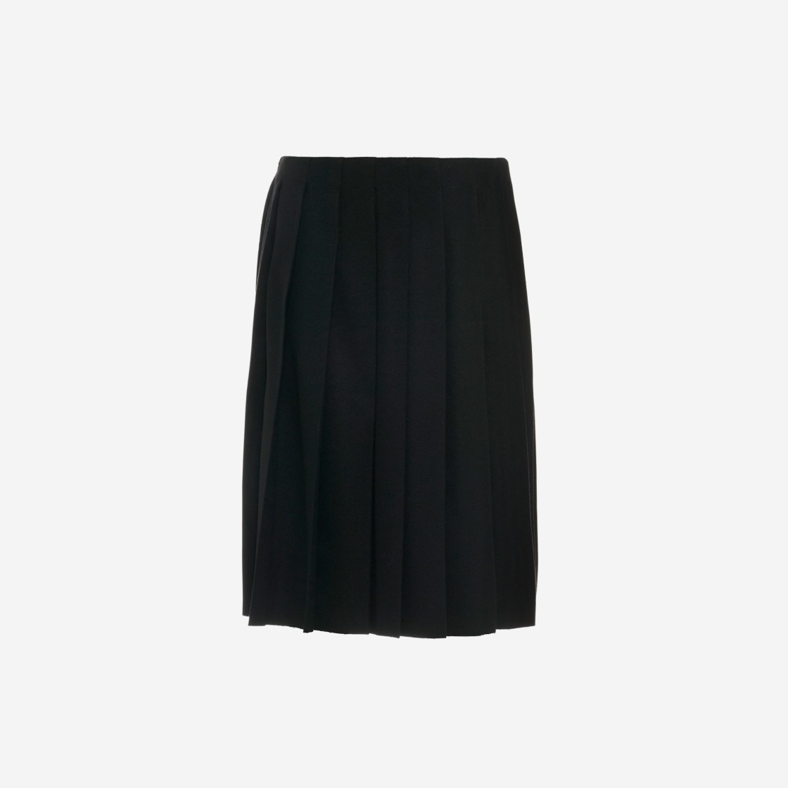 (W) Miu Miu Velour Skirt Black 상세 이미지 1