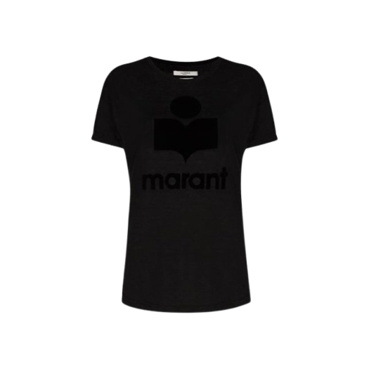 (W) 이자벨 마랑 즈웰 로고 티셔츠 블랙 - 23SS